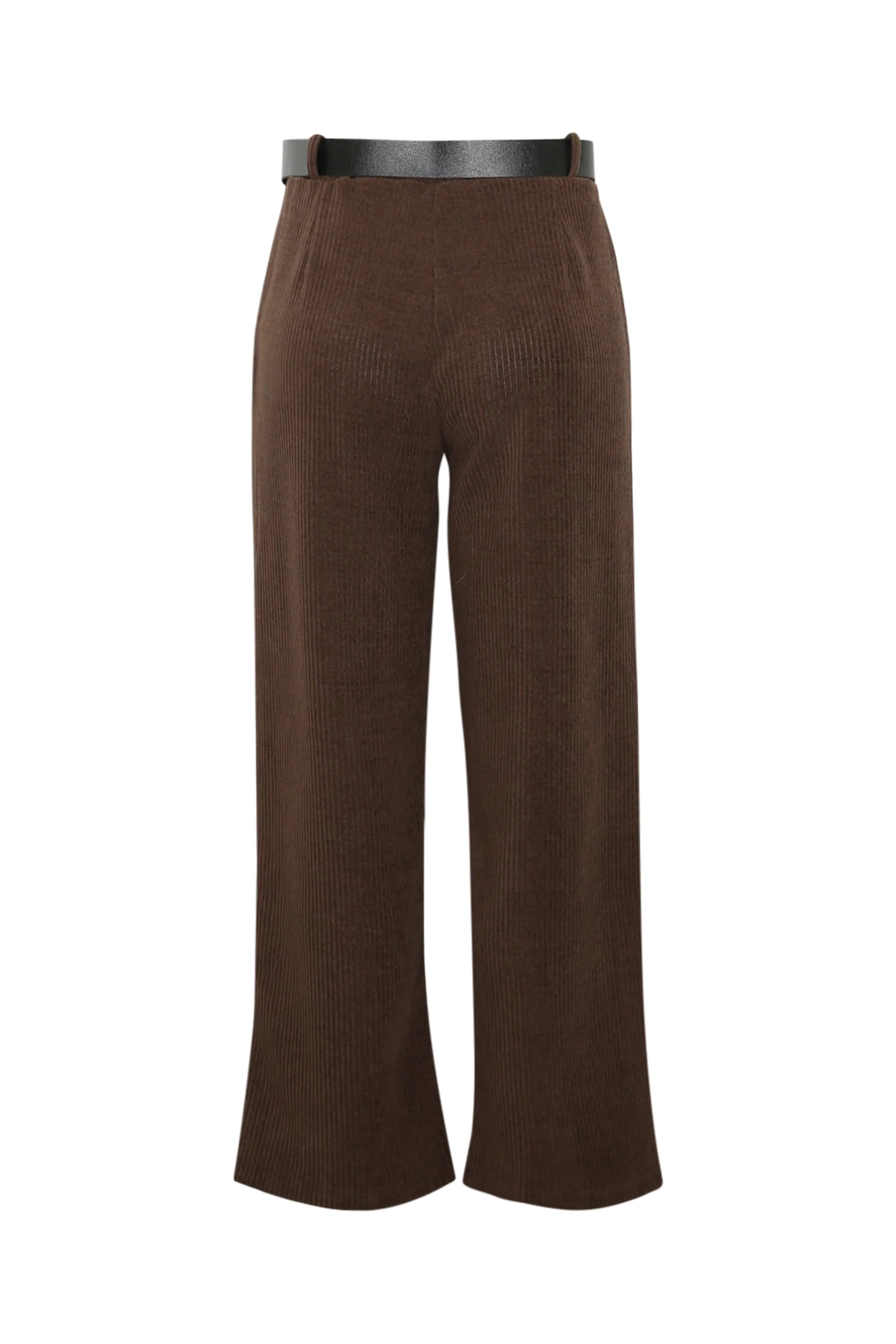 Wijde broek van ribfluweel met ceintuur - Image 9