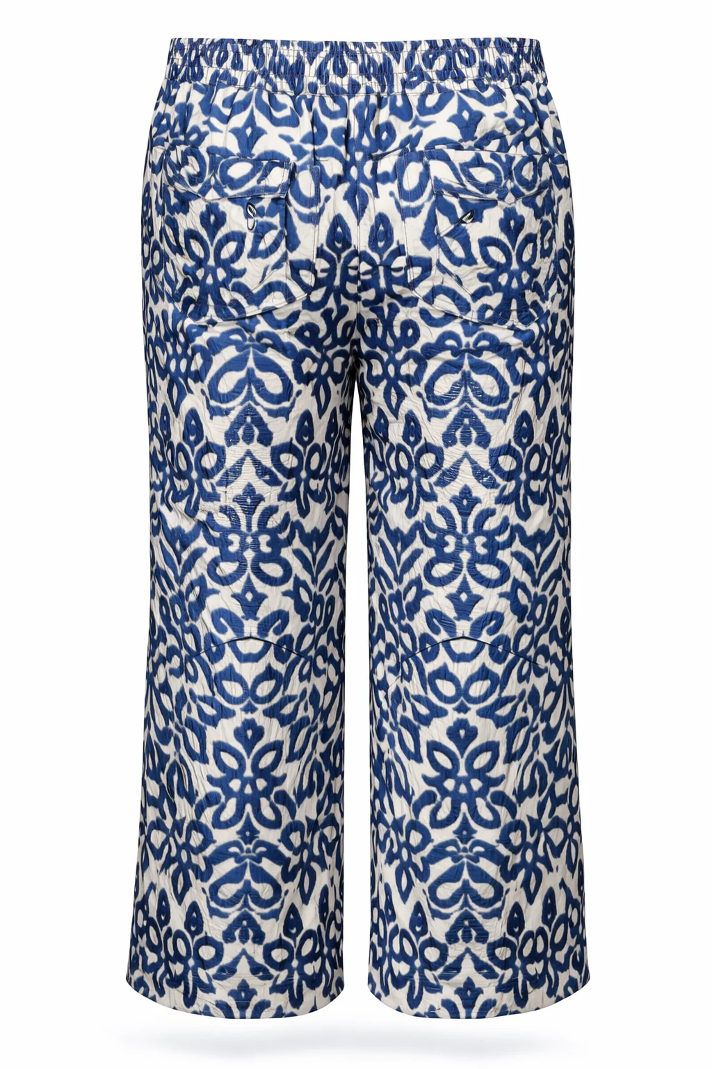 Exclusief SHEEGO - Wijde broek van viscose met tweekleurige grafische print - Image 9
