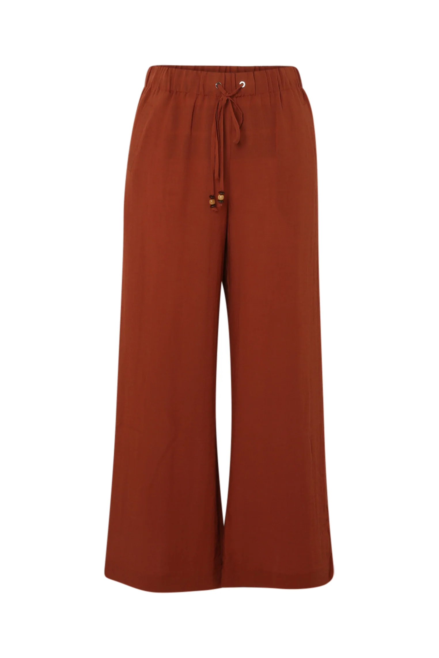 Effen viscose wijde broek - Image 13