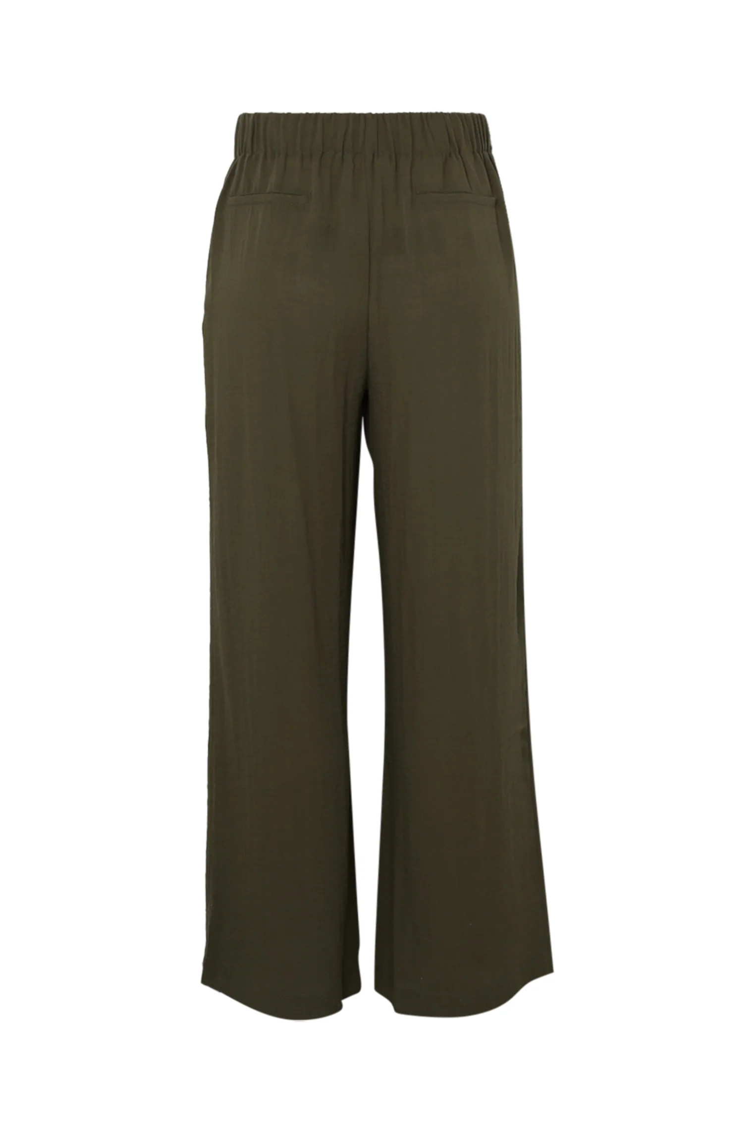 Effen viscose wijde broek - Image 3