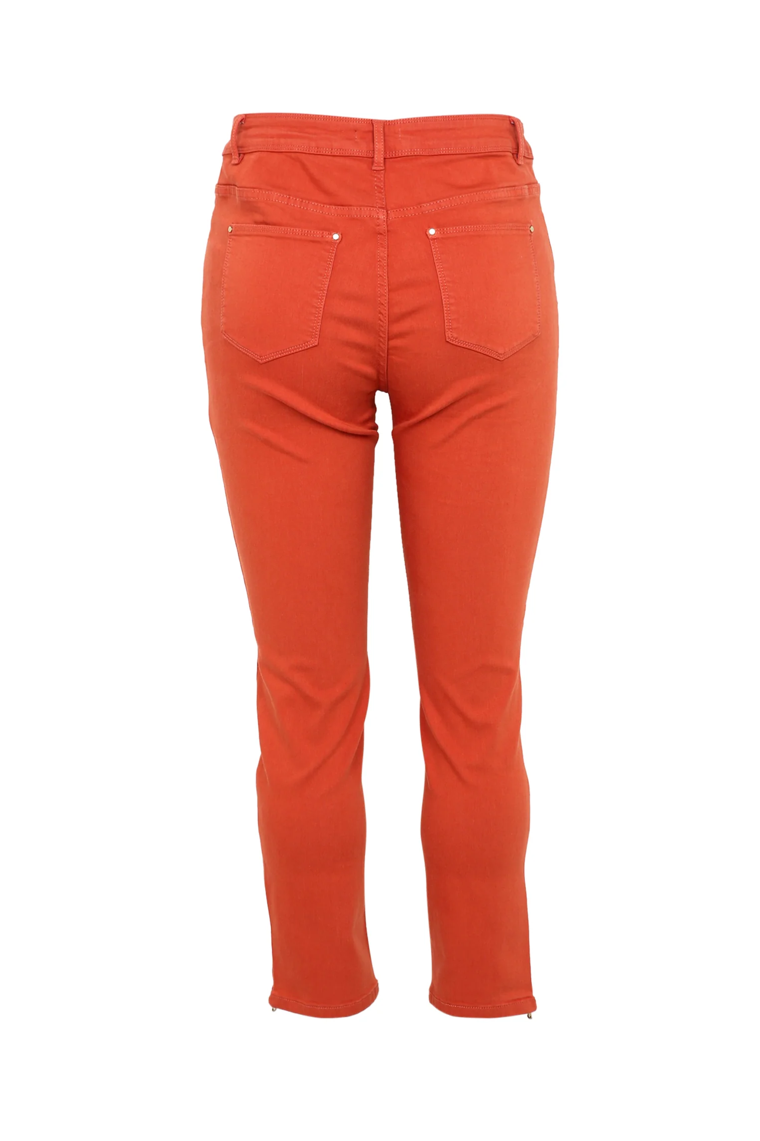 Slim, effen 7/8-broek 'Louise' met rits onderaan de benen - Image 22
