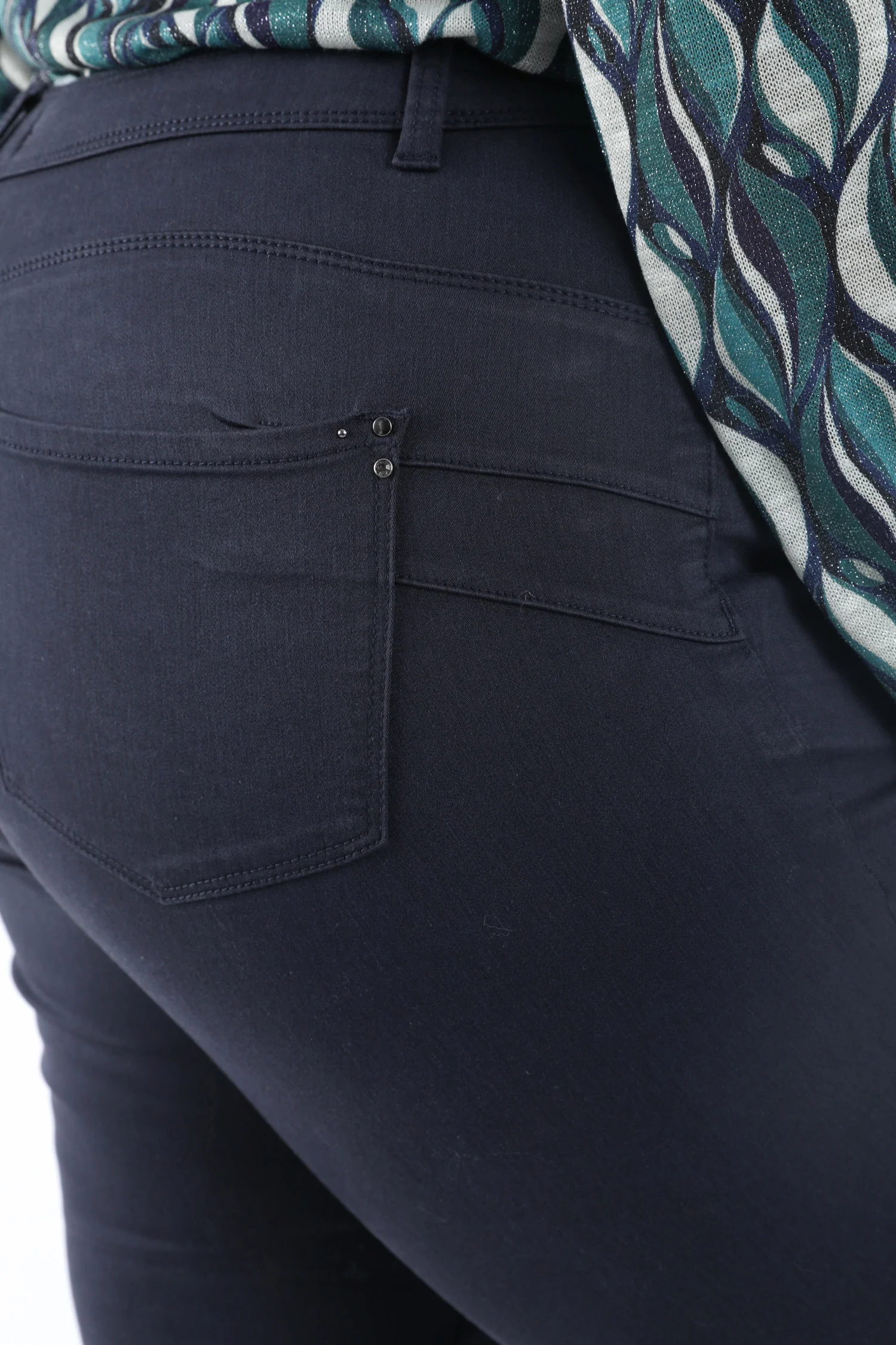 Effen slim fit 7/8 broek Louise - Image 5