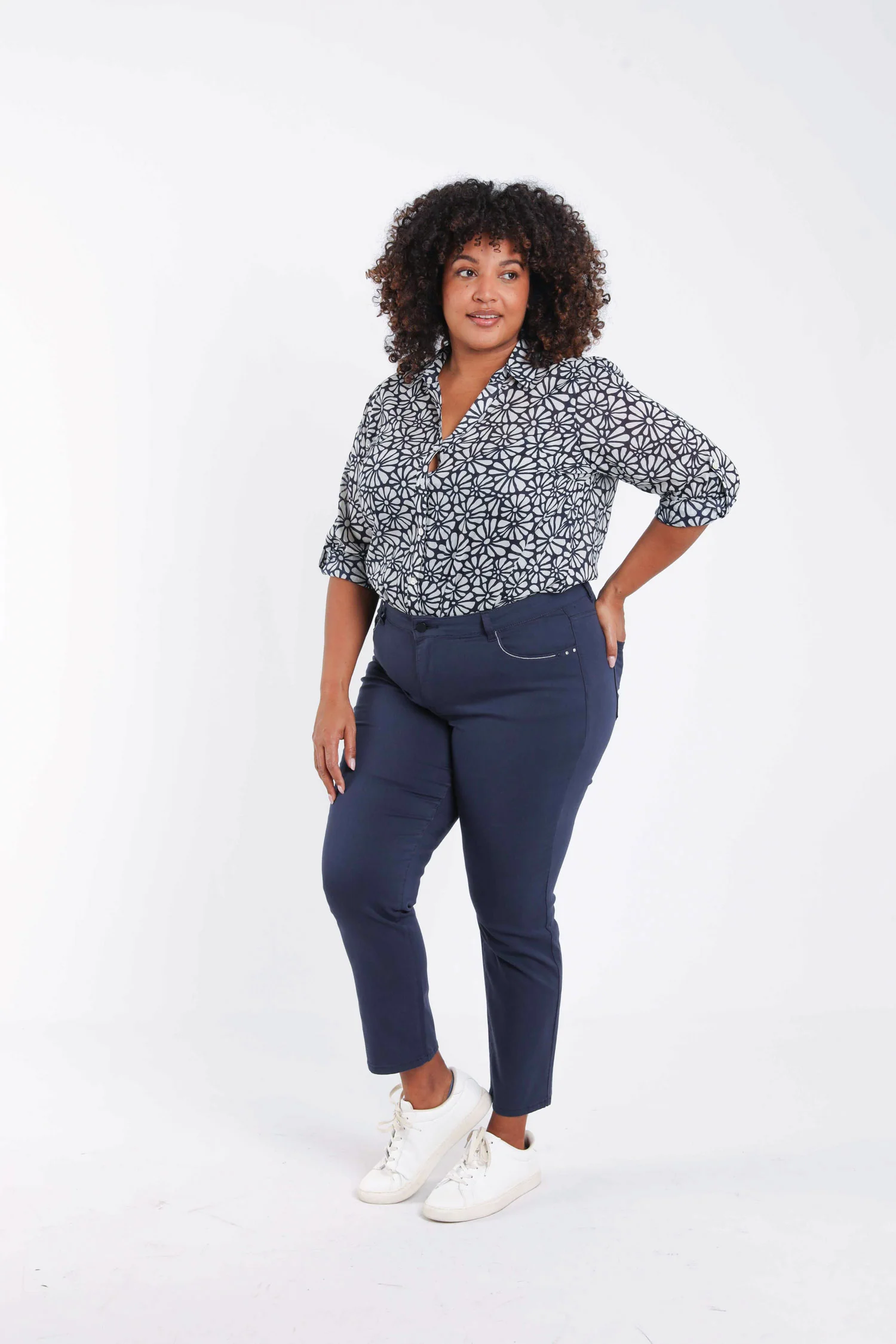 Slim fit broek Louise 7/8 - Image 9