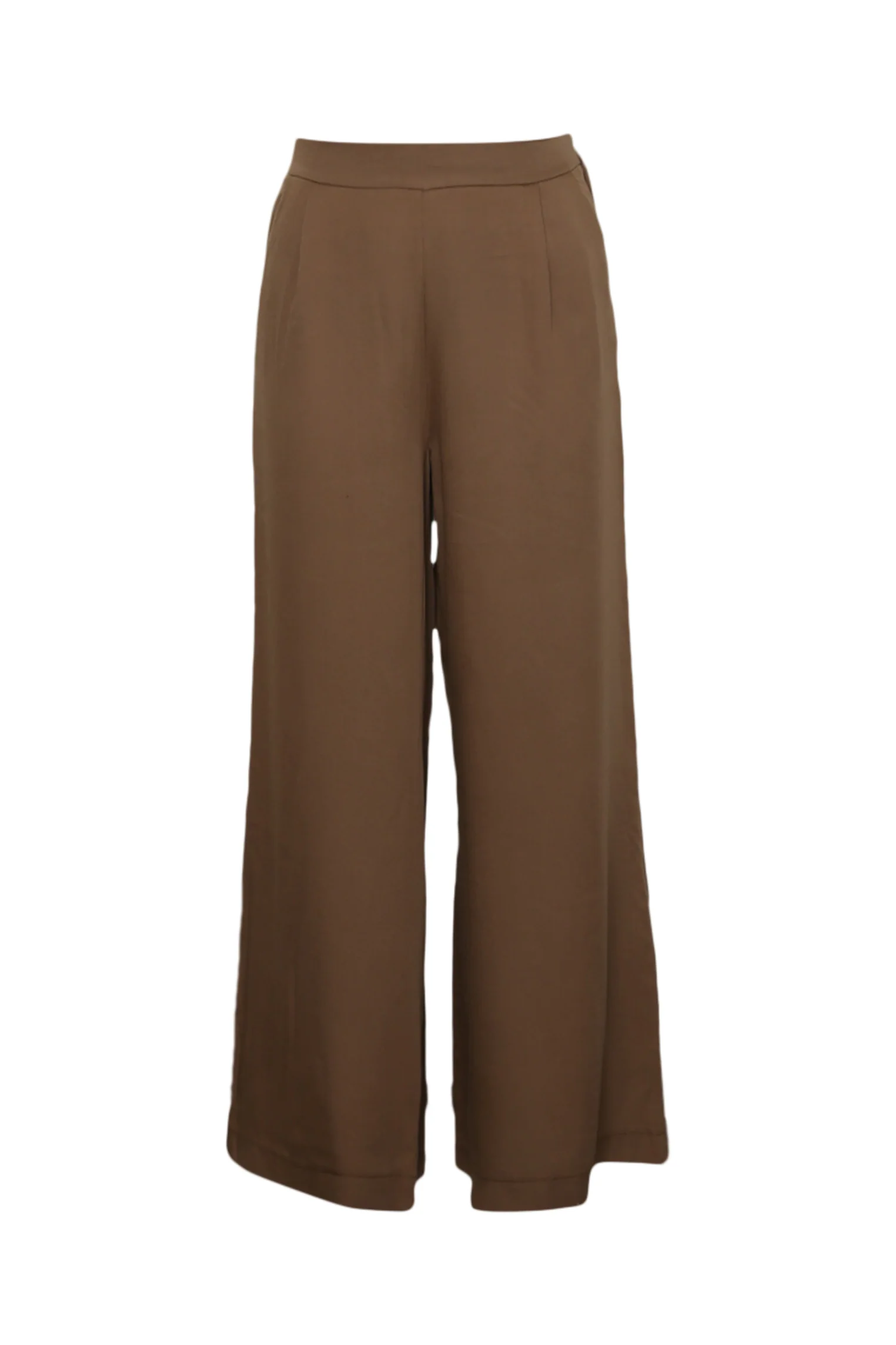 Effen tencel broek met wijde pijpen - Image 7