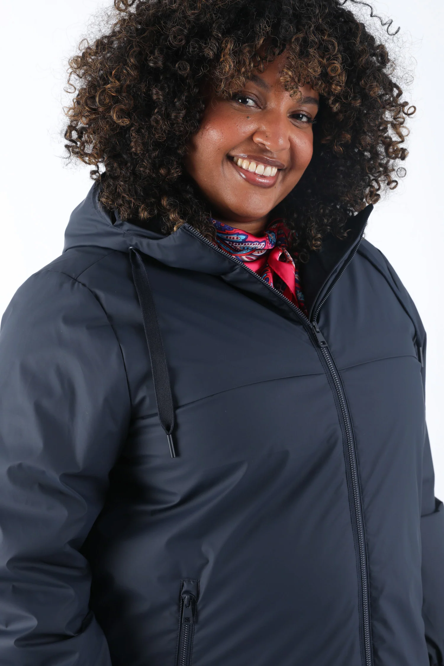 Effen lichte midlange parka - Image 4