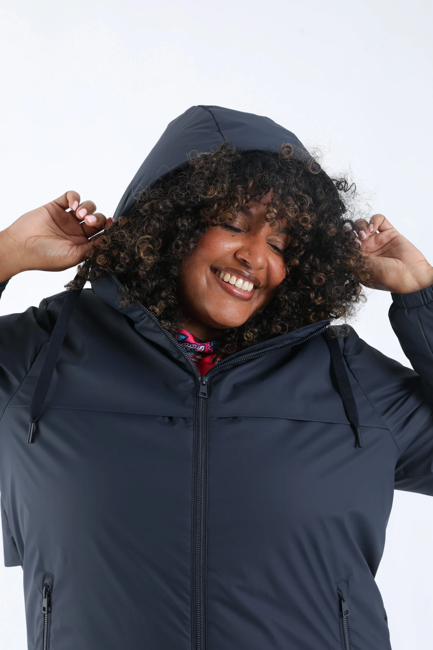 Effen lichte midlange parka - Image 5