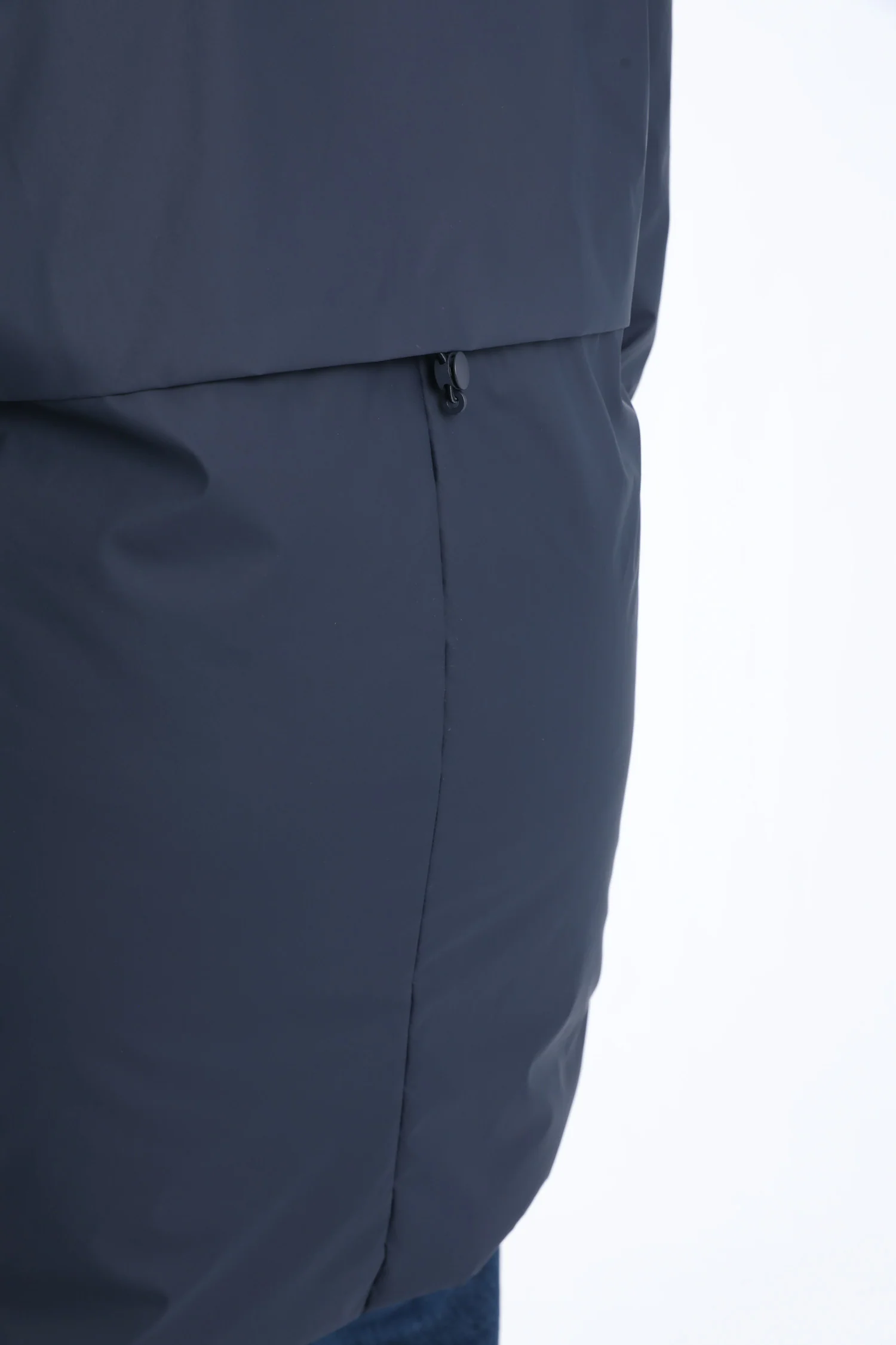 Effen lichte midlange parka - Image 7