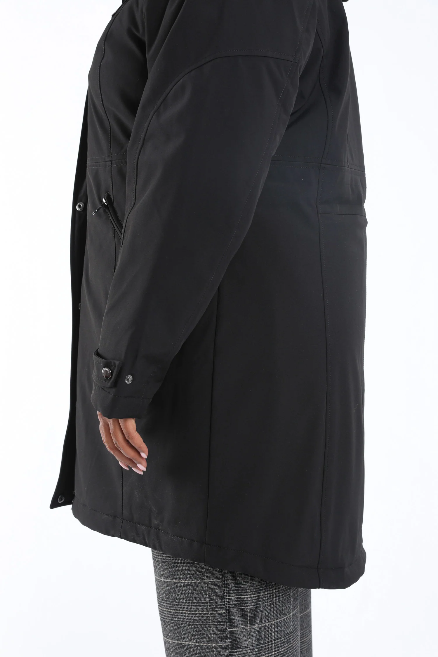 Effen parka met capuchon - Image 6