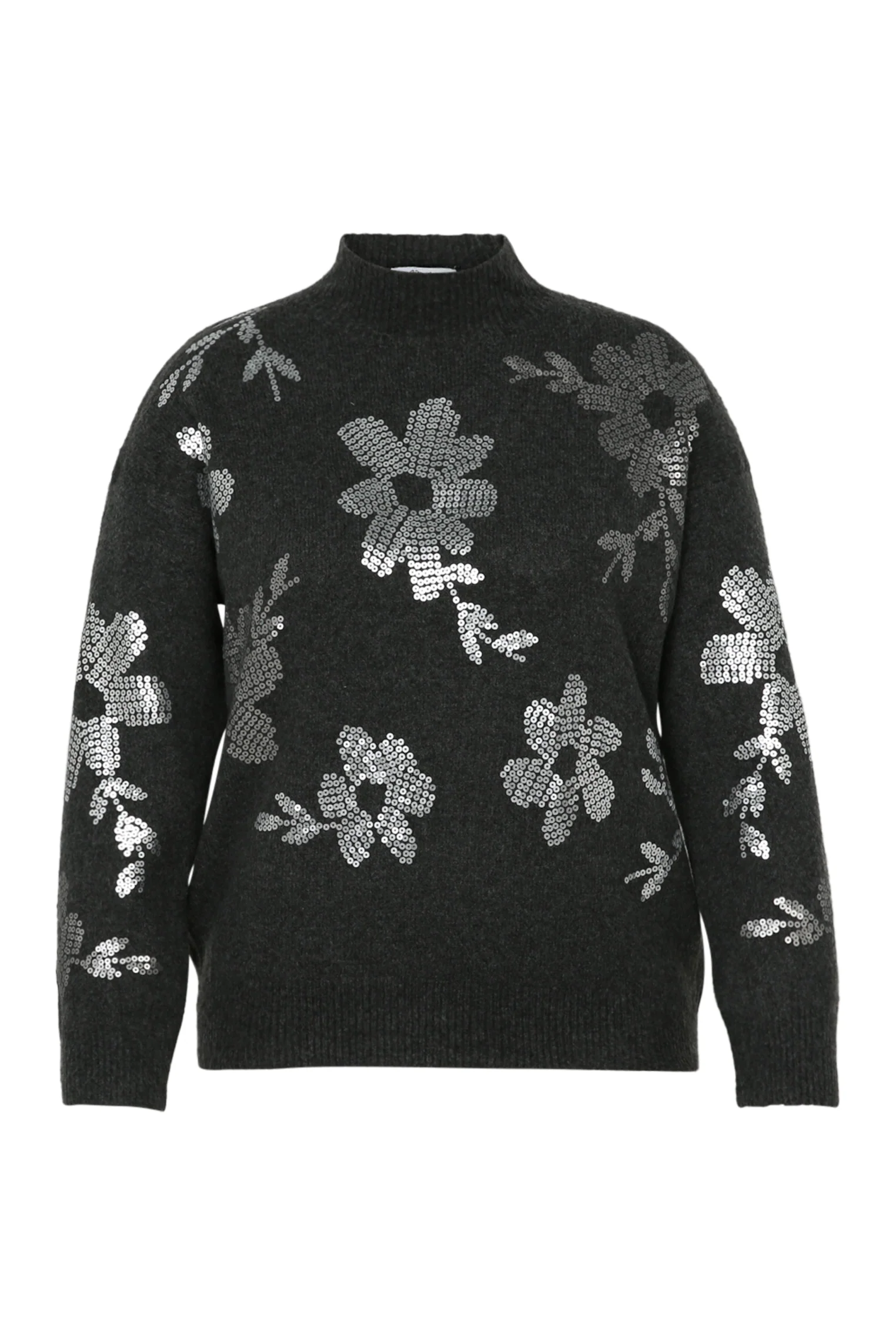 Trui met bloemenmotief en pailletten - Image 10