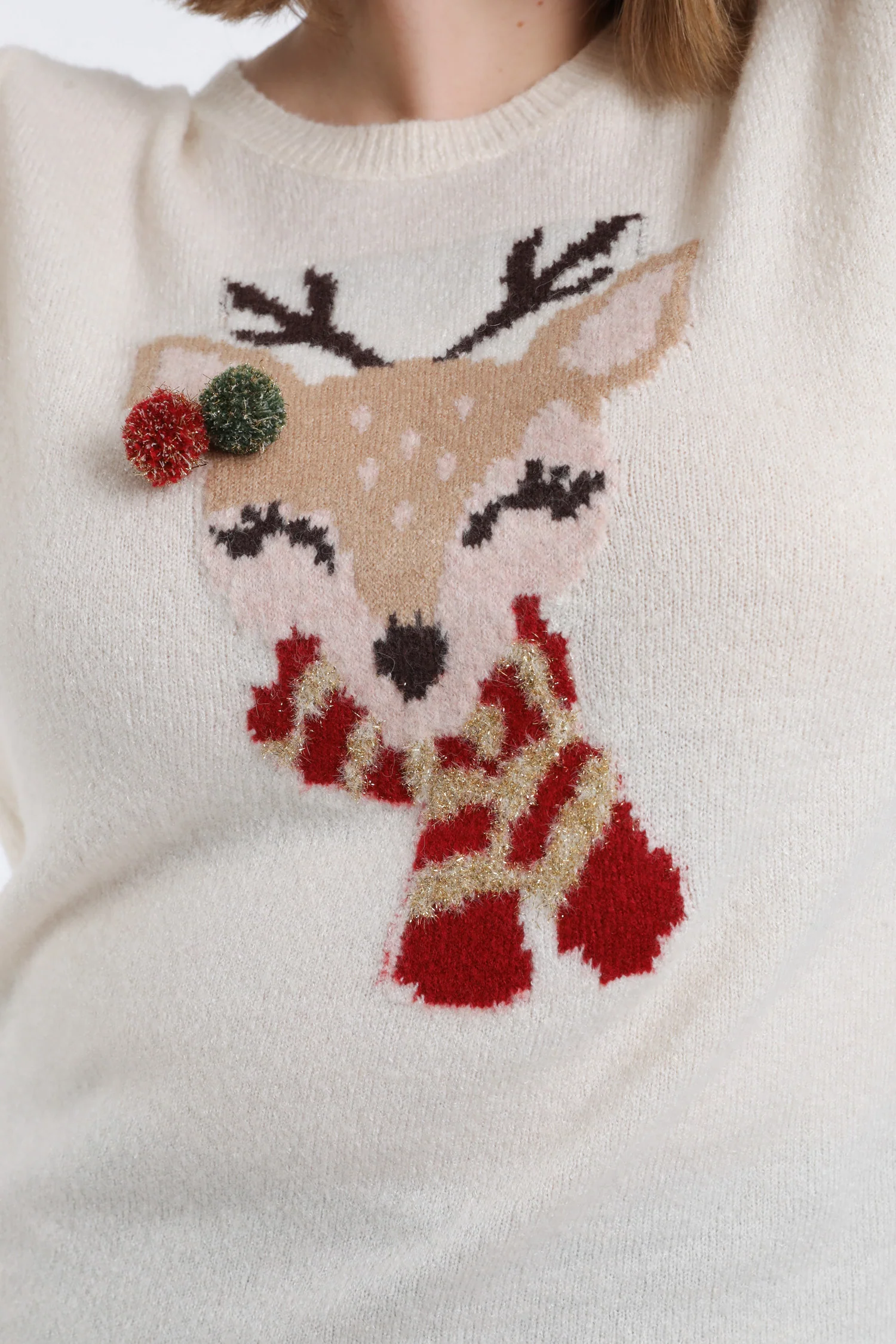 Kersttrui met hertendesign - Image 4