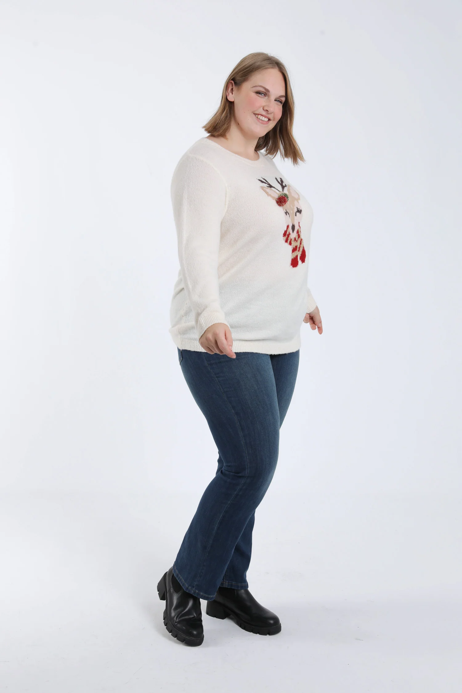 Kersttrui met hertendesign - Image 6