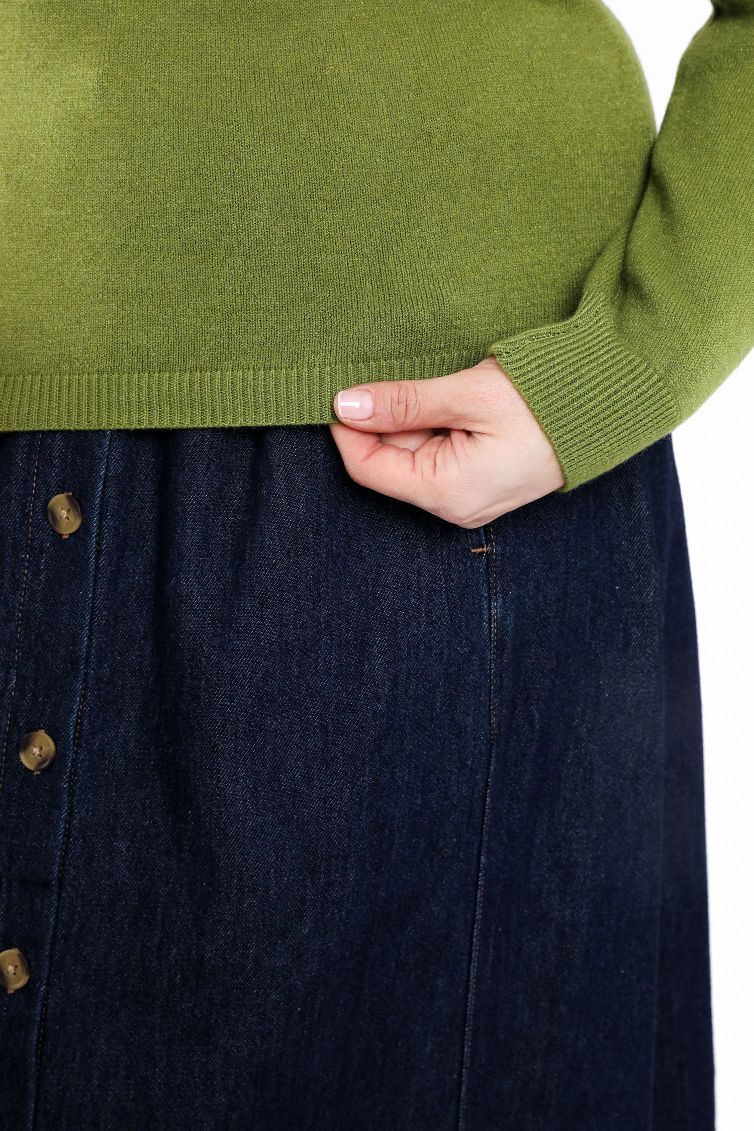Effen viscose trui - Image 4