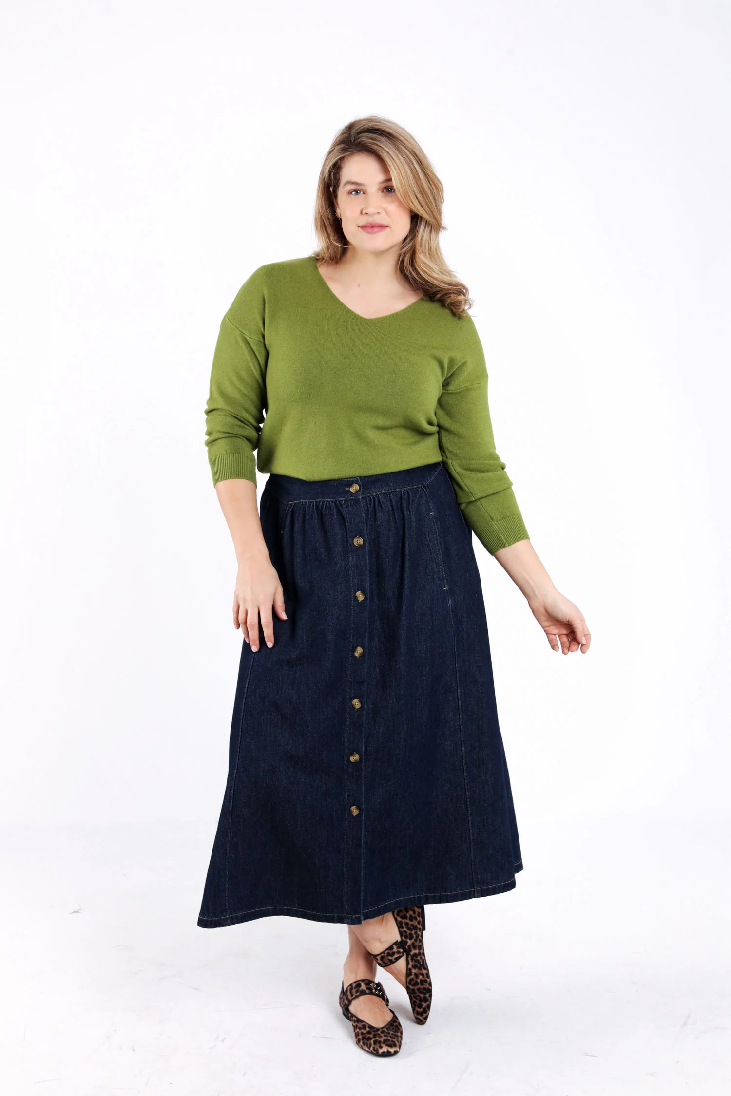 Effen viscose trui - Image 7