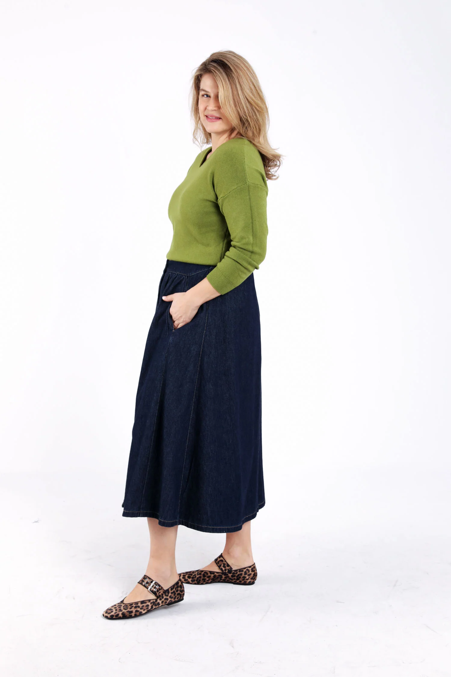 Effen viscose trui - Image 8