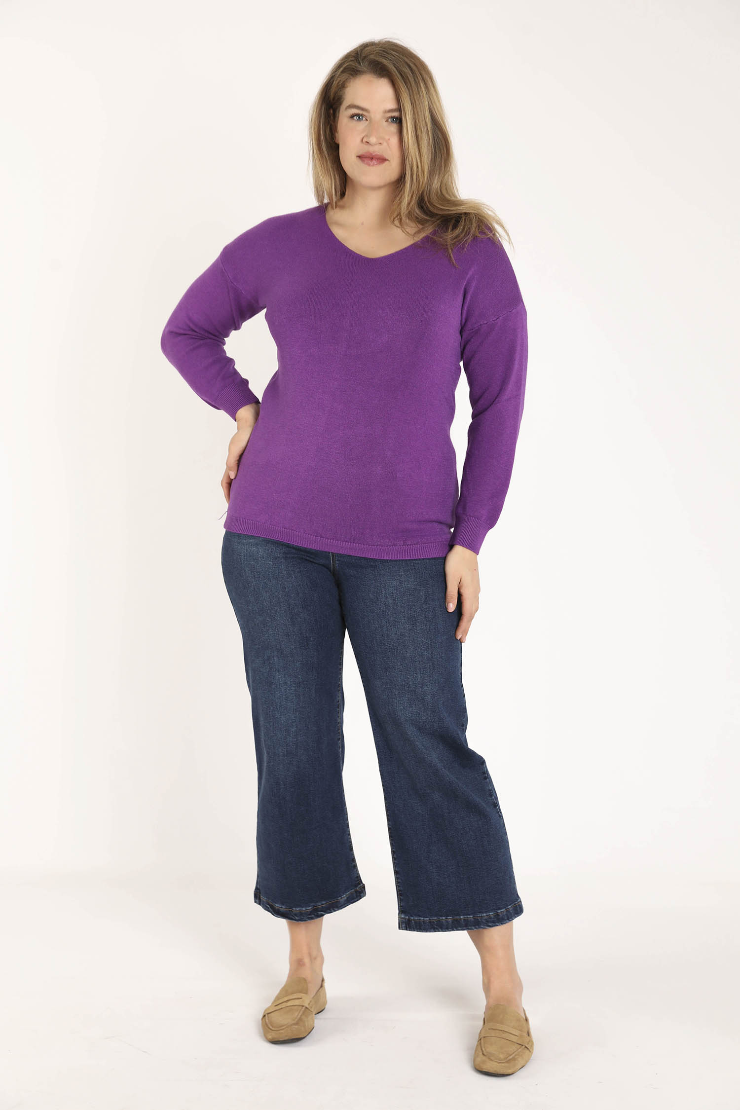 Effen viscose trui - Image 7