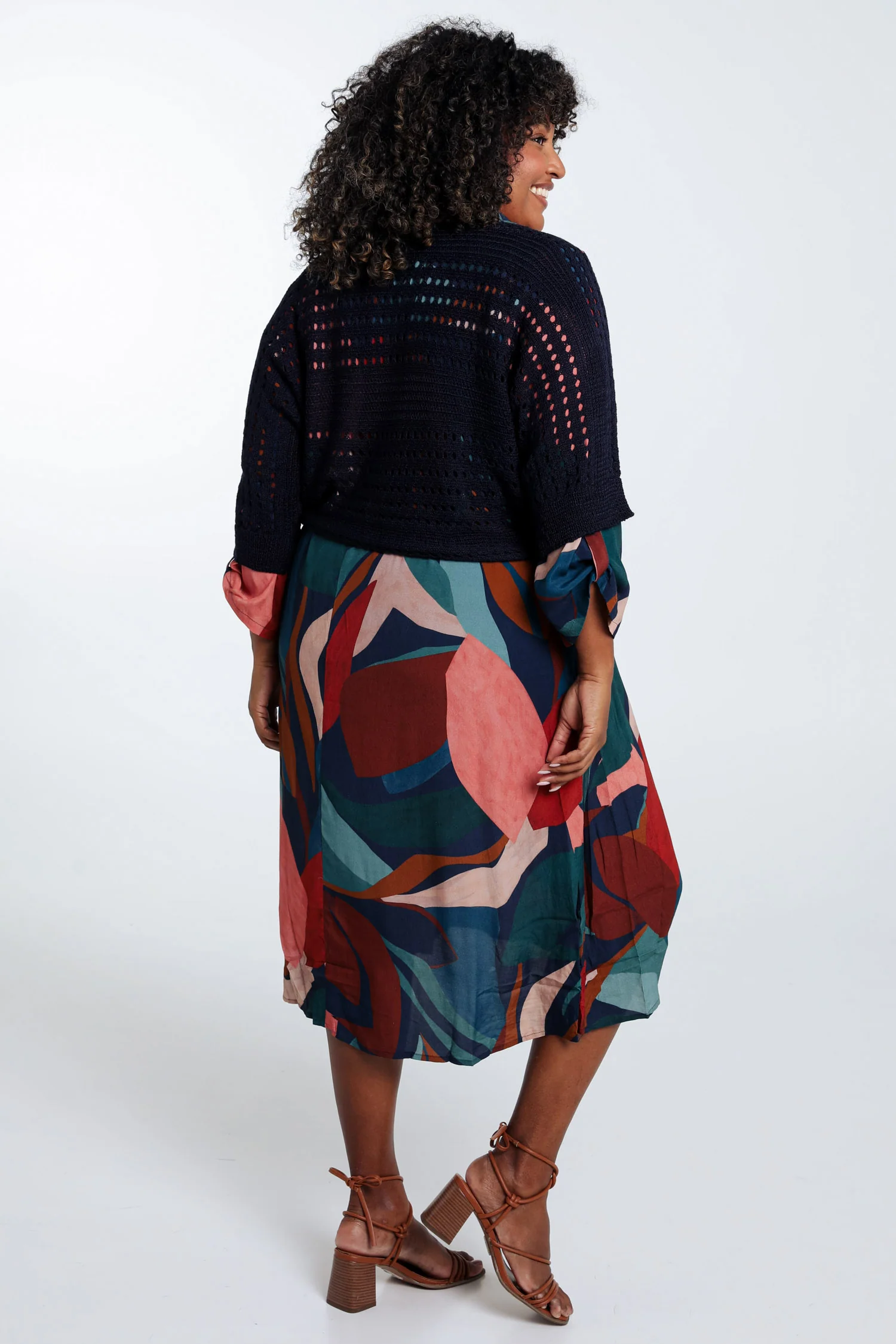 Korte, effen trui in viscose - Image 2