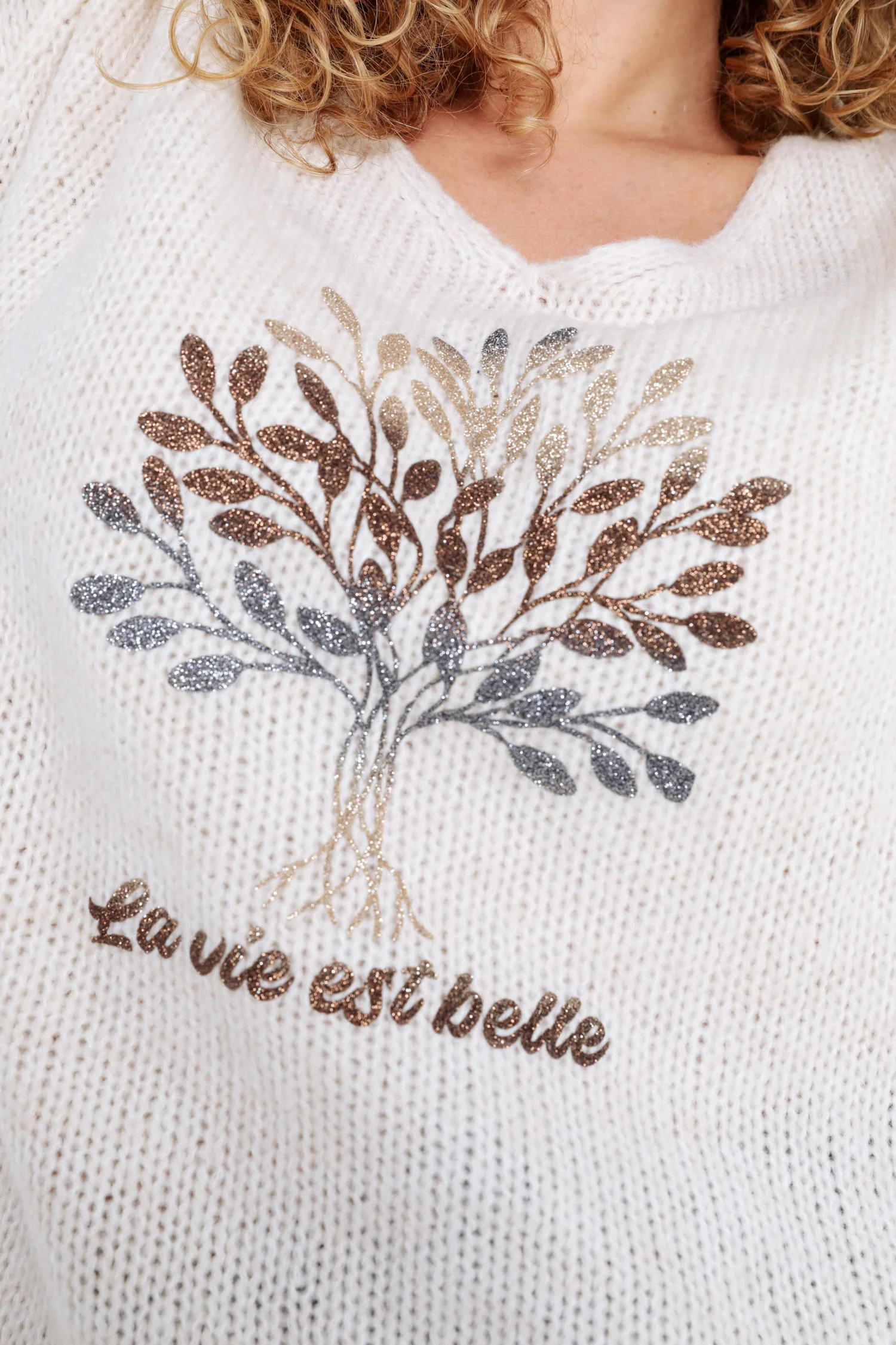 Trui met levensboomprint - Image 4