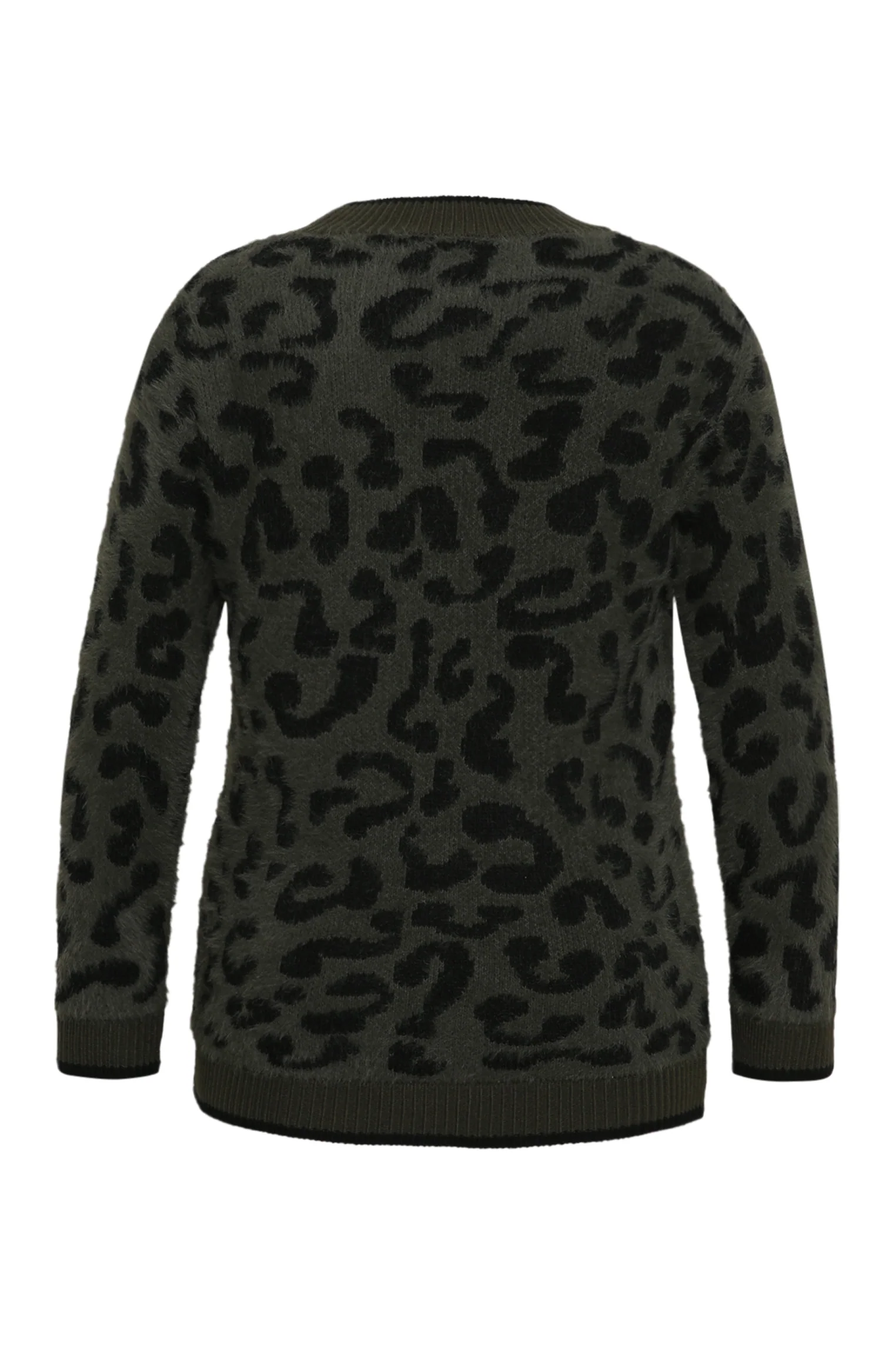 Pluizige trui met luipaardmotief - Image 8