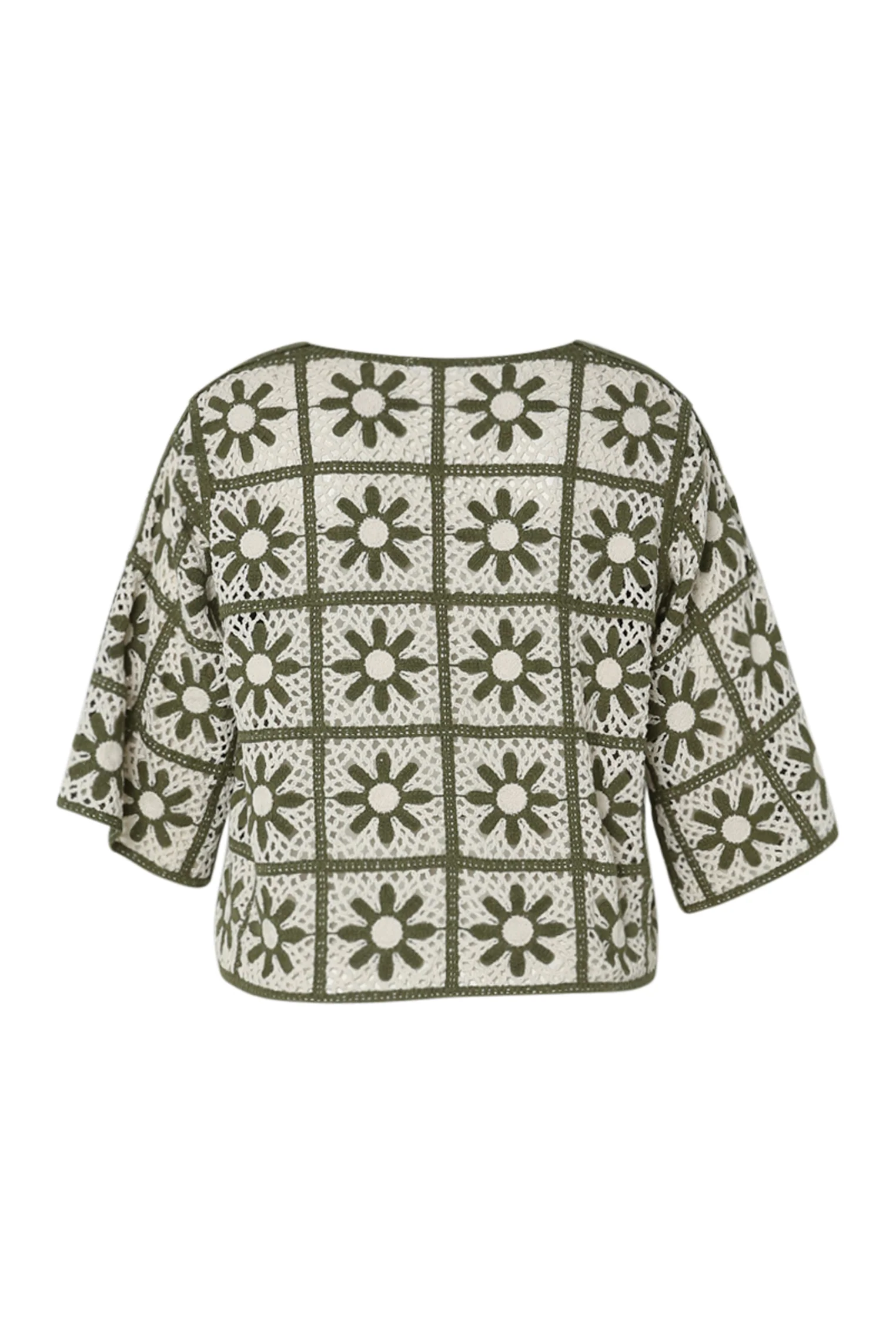 Tweekleurige macramé trui - Image 22