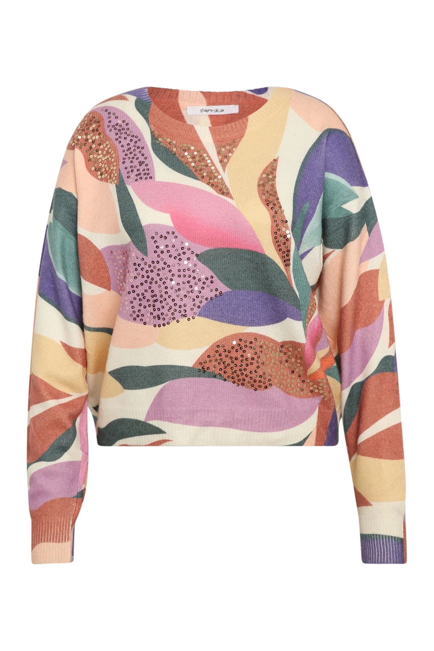Zacht sweatshirt met grafische print en pailletten - Image 2