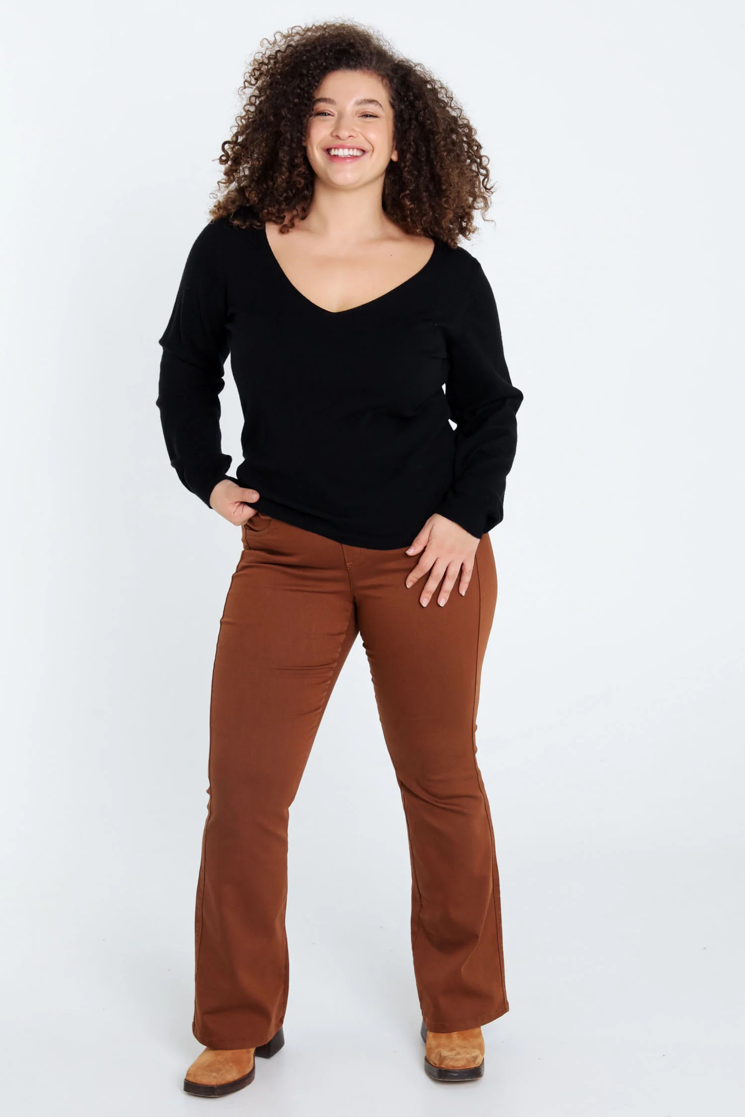 Fijn, effen trui in viscose - Image 19