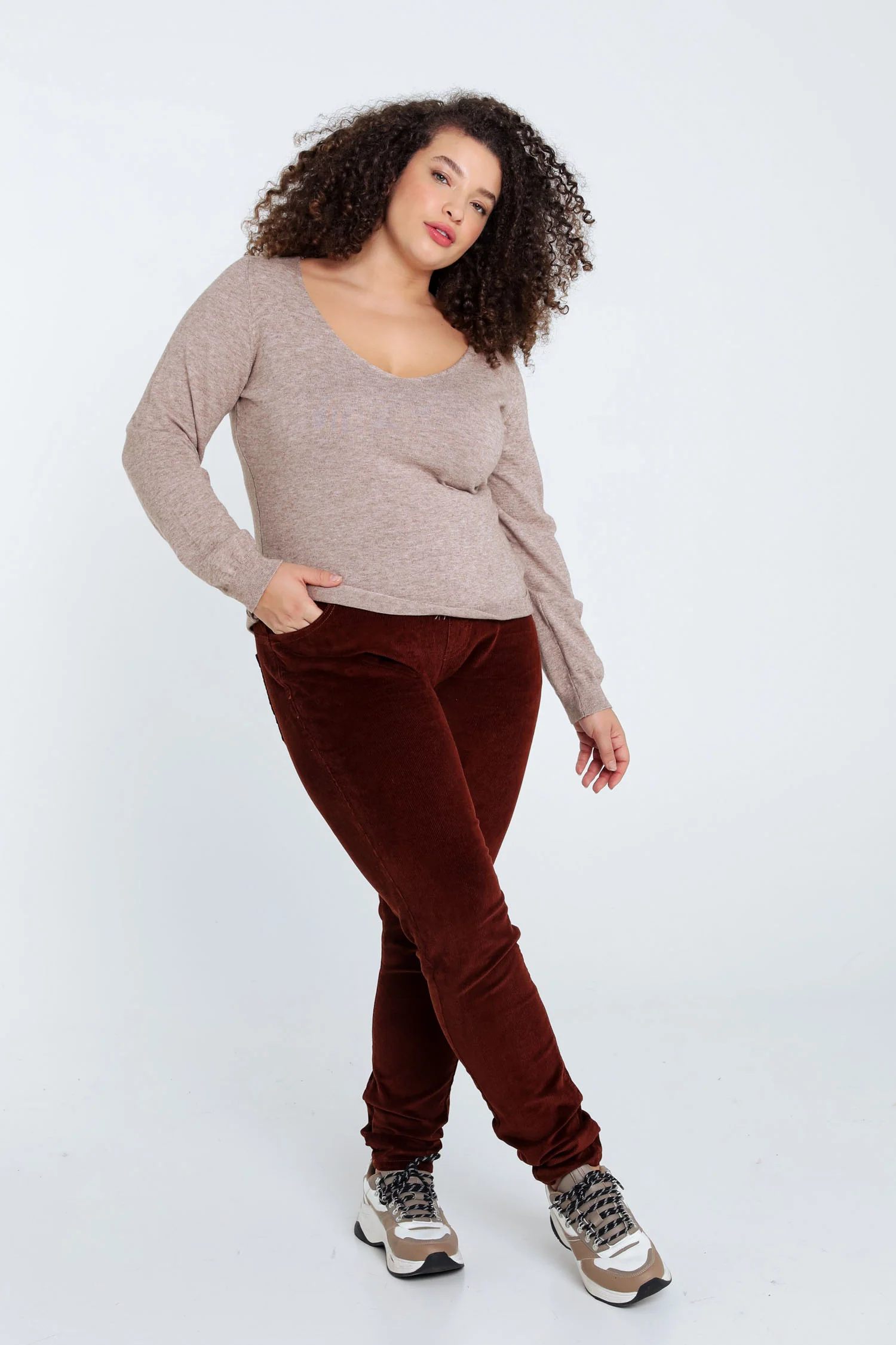 Fijn, effen trui in viscose - Image 7