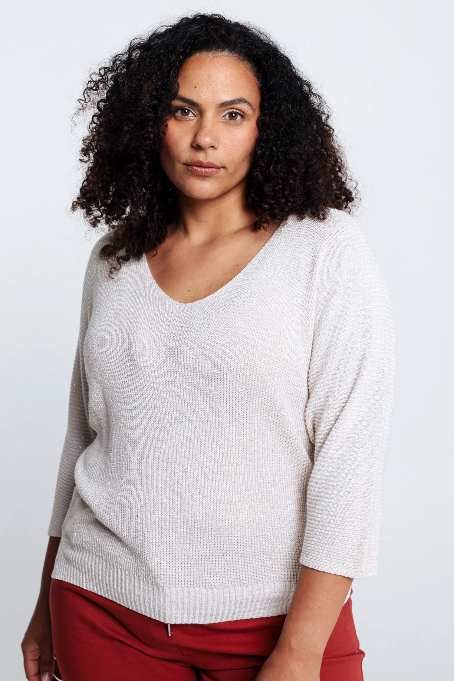 Effen trui met lurex - Image 23