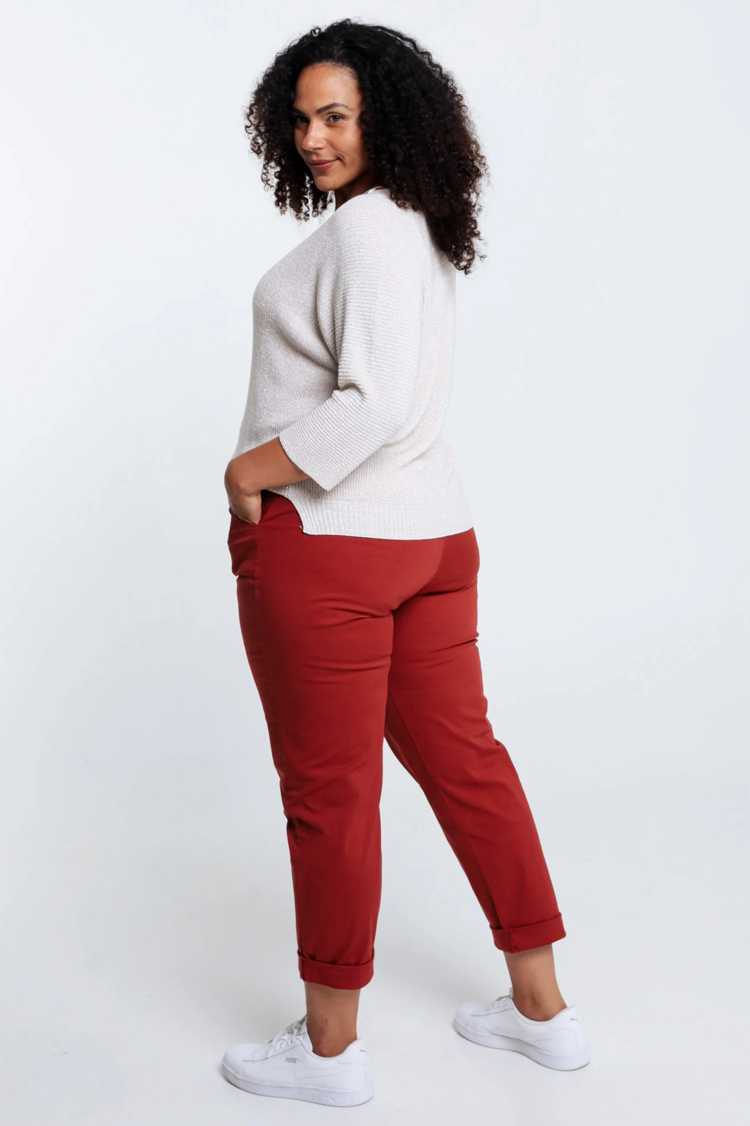 Effen trui met lurex - Image 24