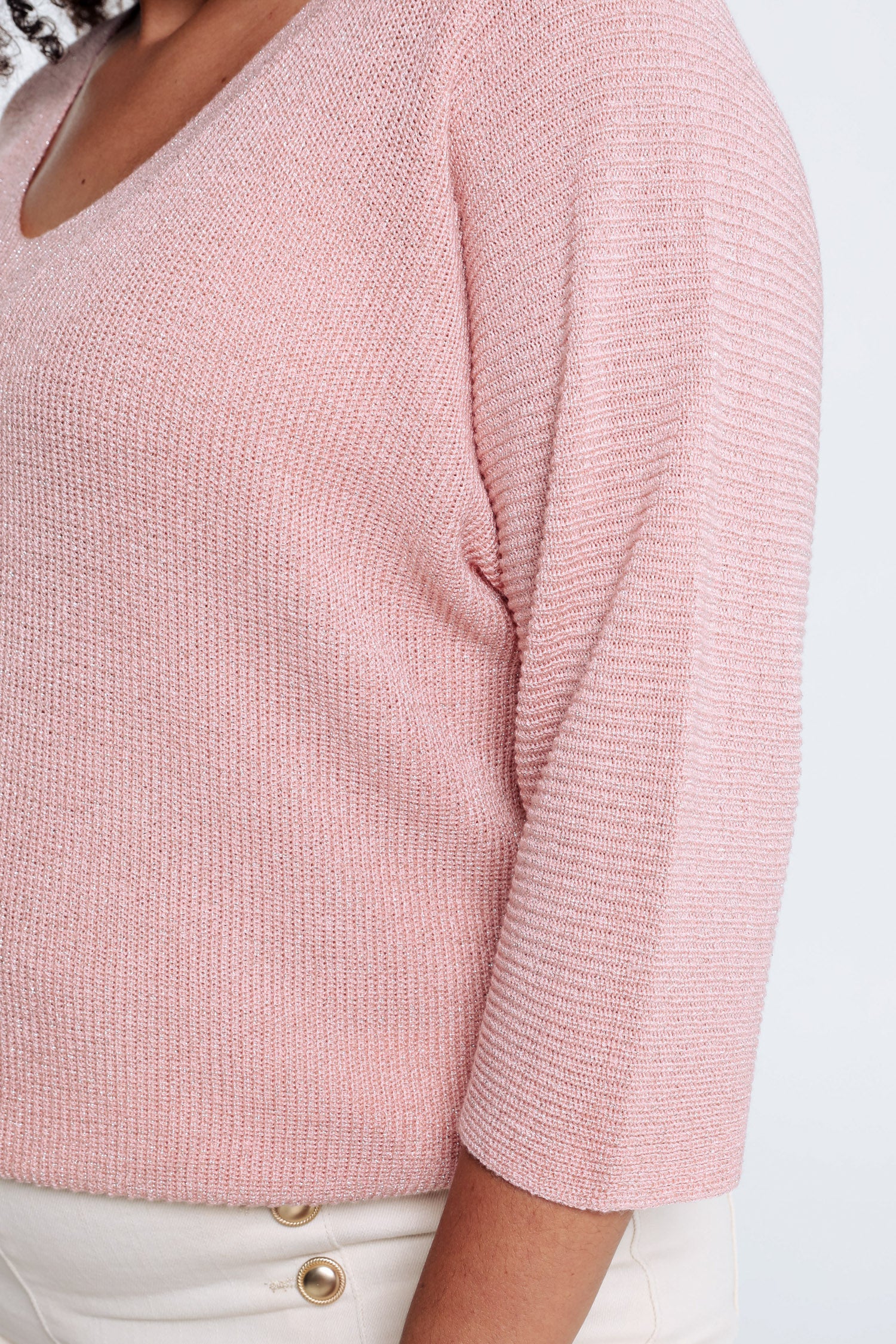 Effen trui met lurex - Image 3