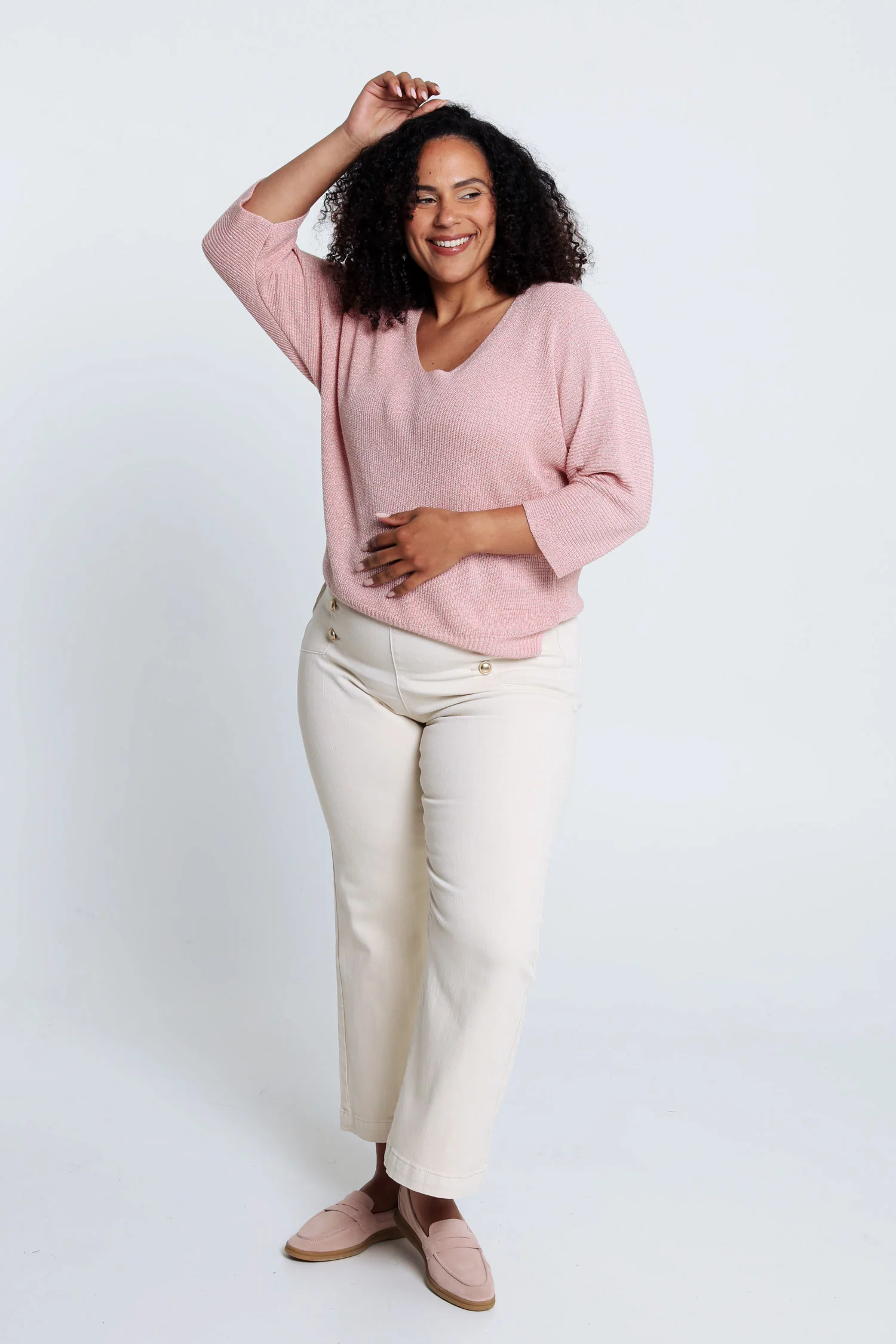 Effen trui met lurex - Image 8