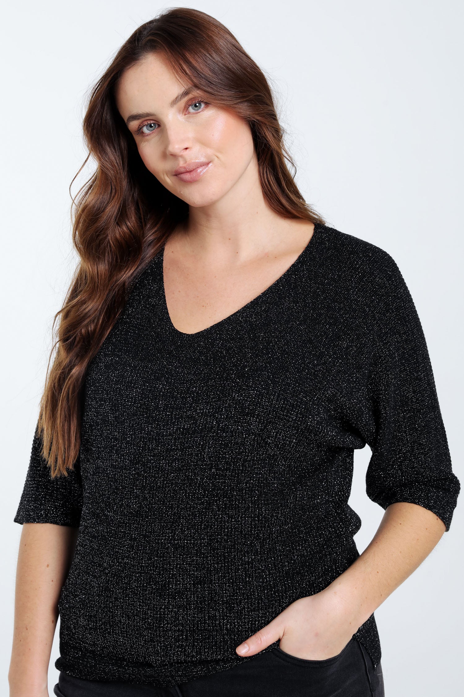 Effen trui met lurex - Image 12
