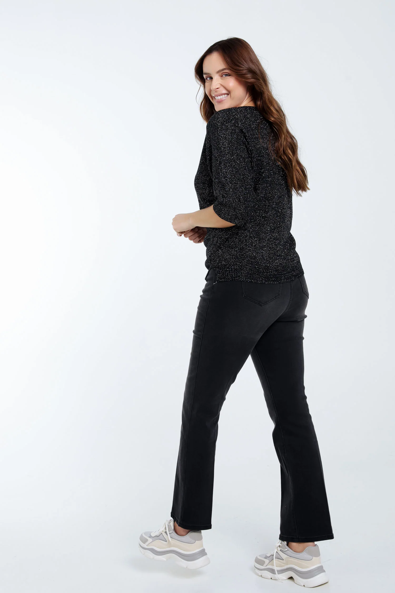 Effen trui met lurex - Image 13
