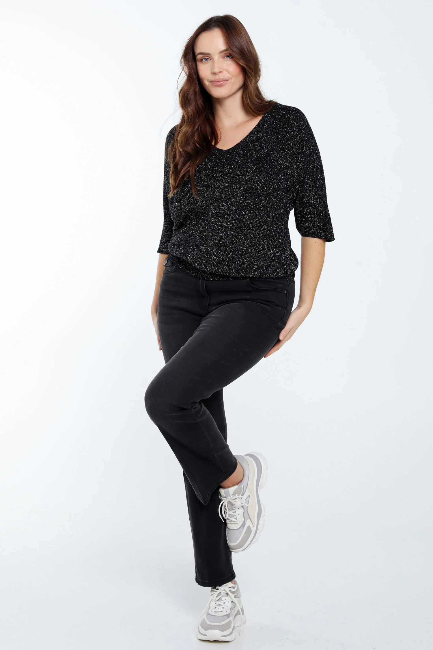 Effen trui met lurex - Image 20