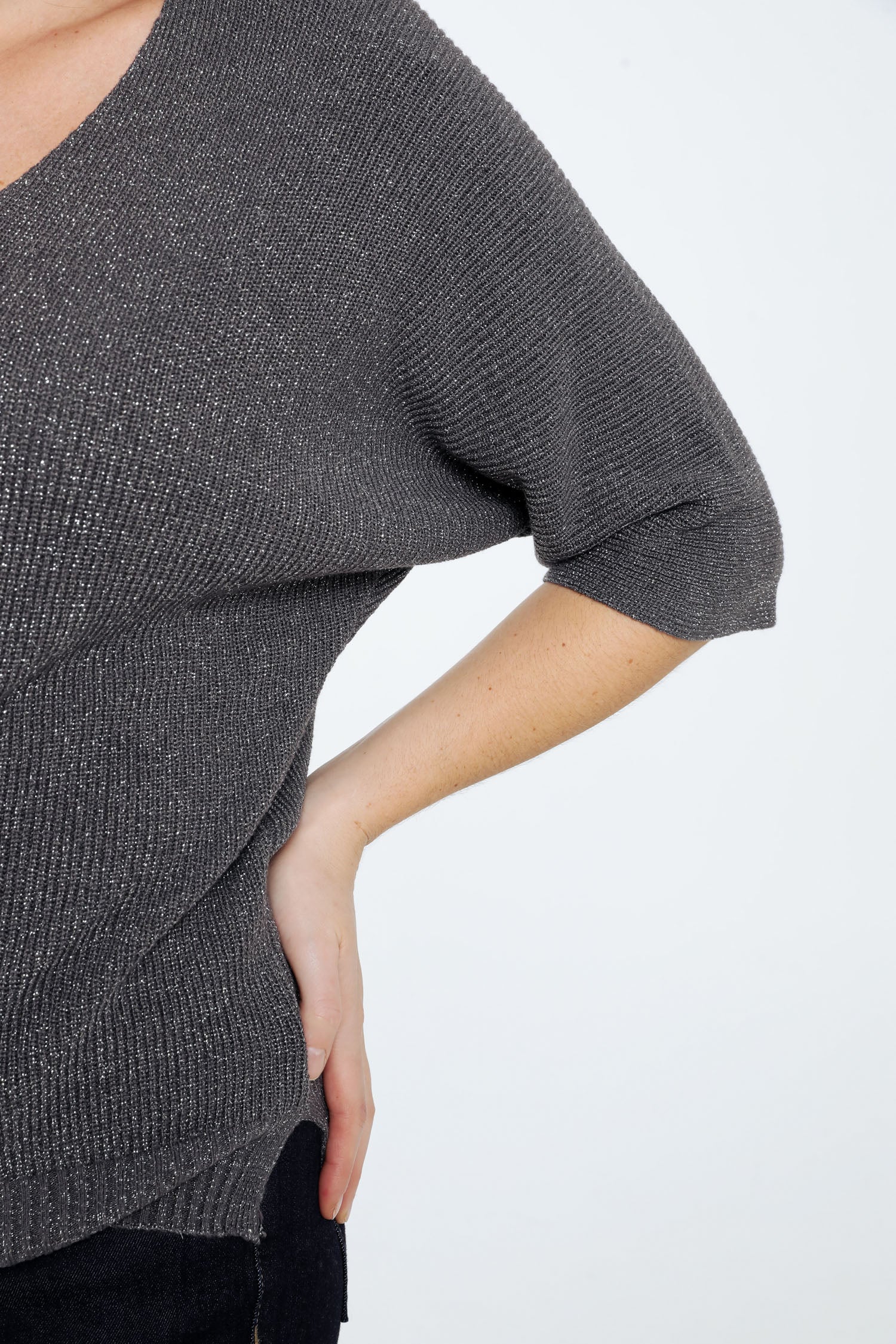 Effen trui met lurex - Image 6