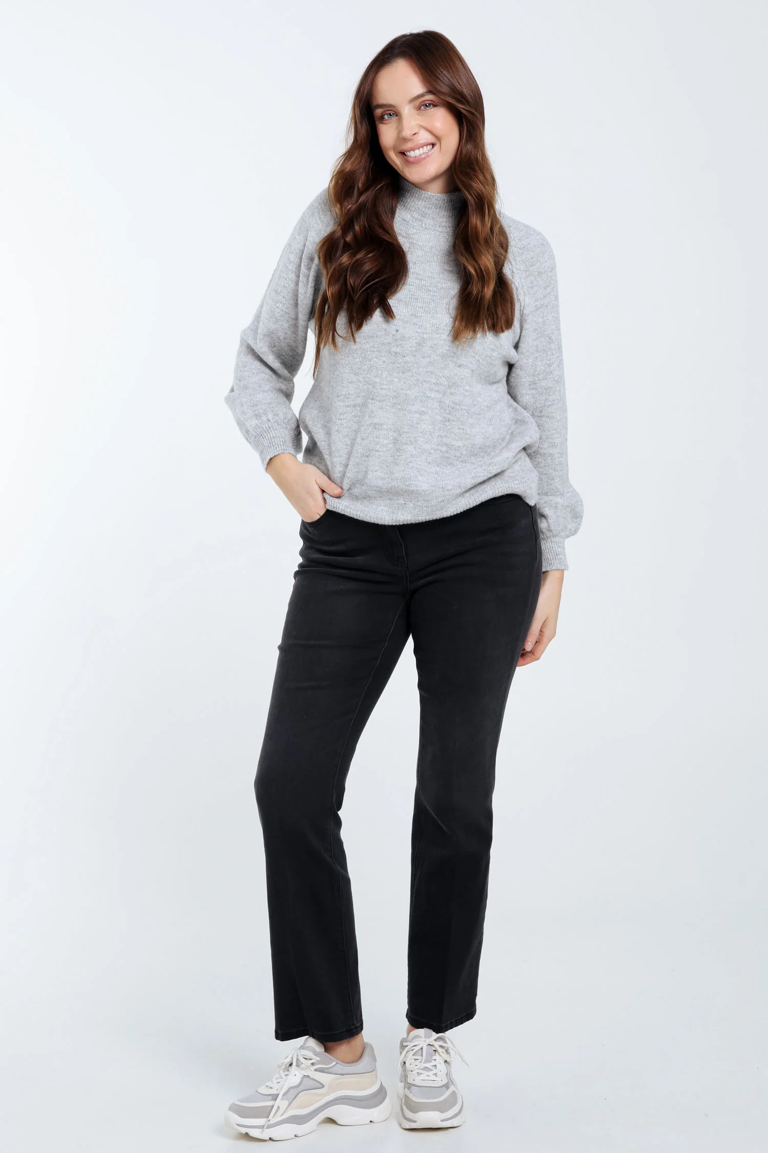 Effen trui met lurex - Image 7