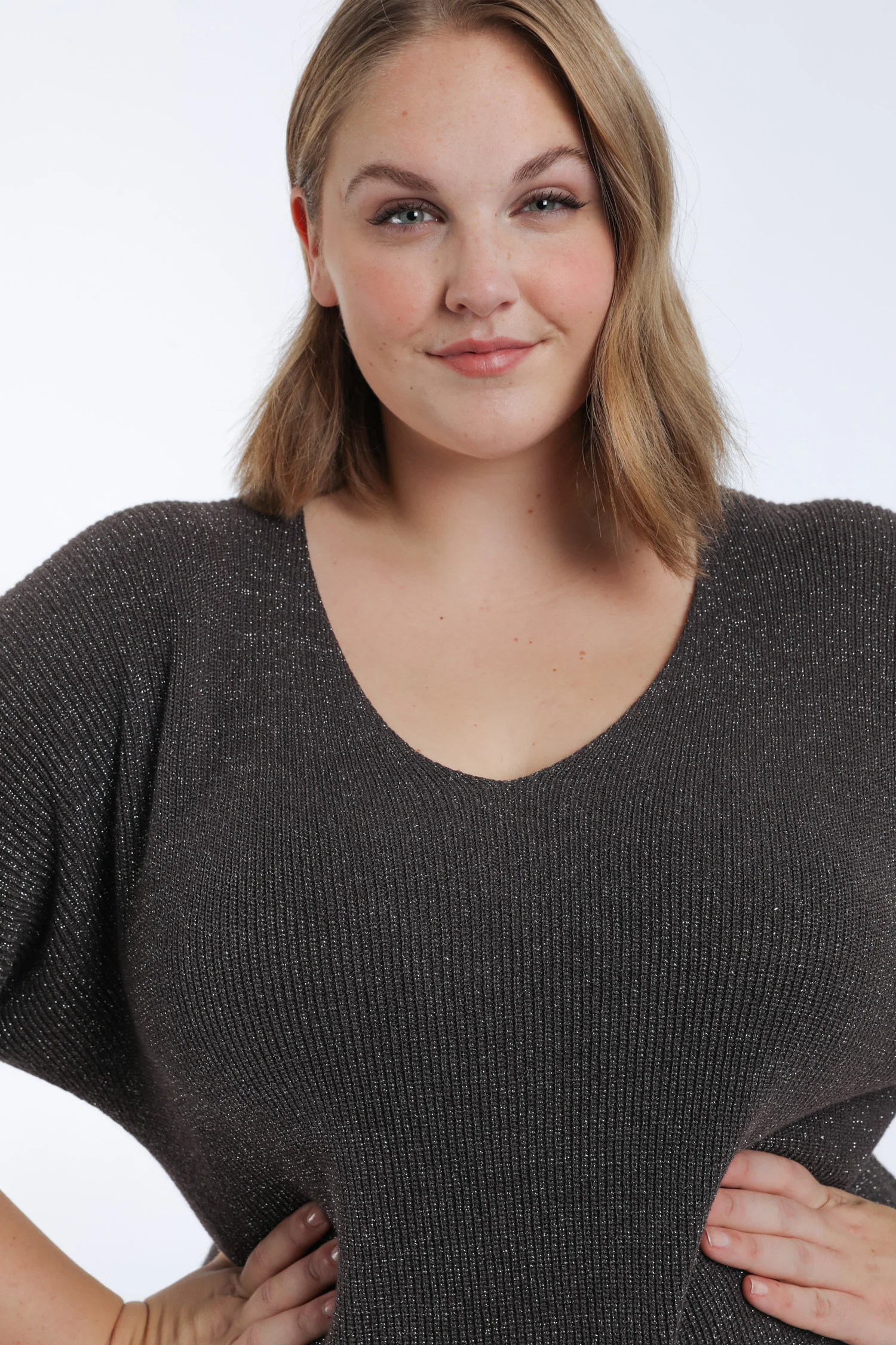 Effen trui met lurex - Image 3