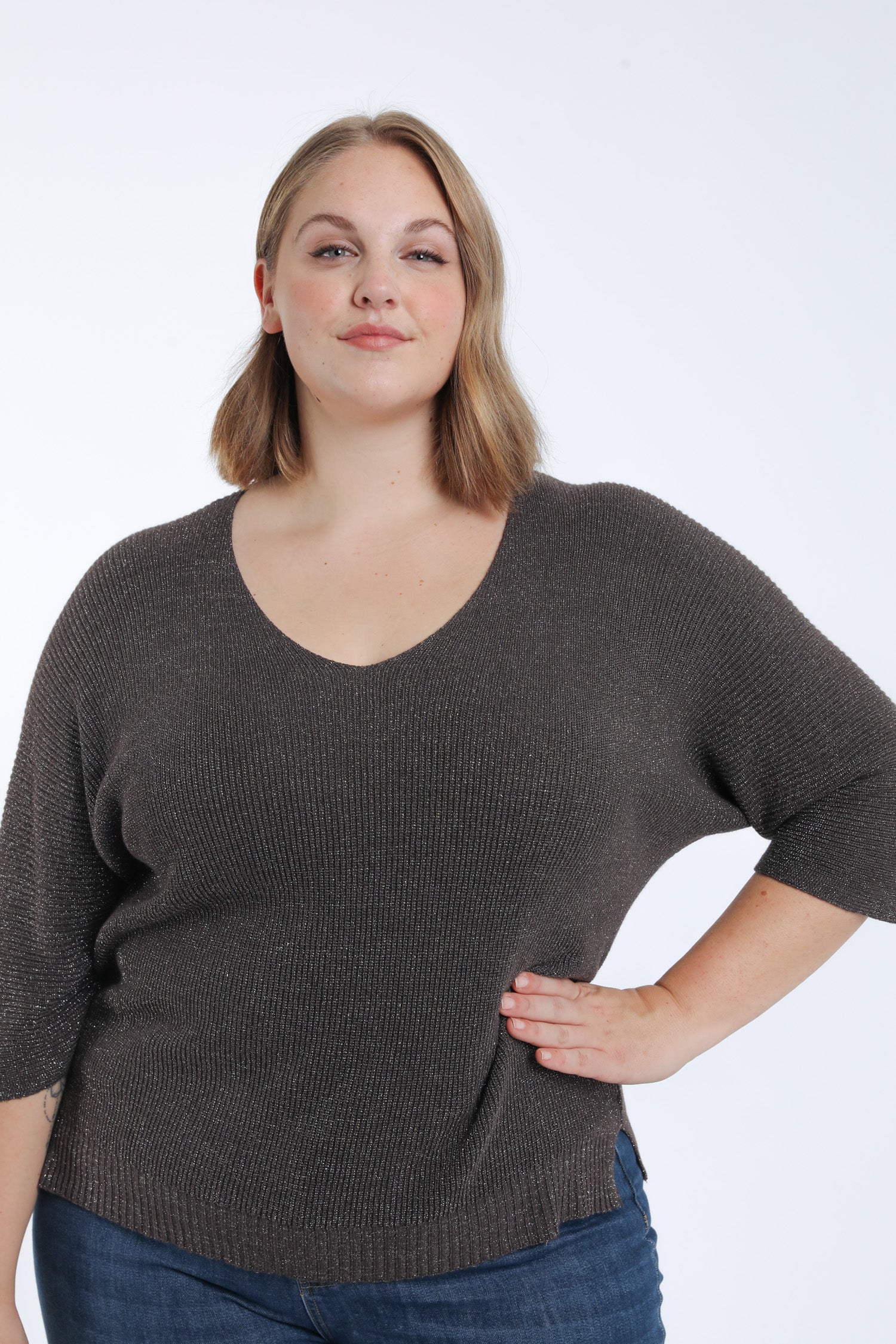 Effen trui met lurex - Image 5