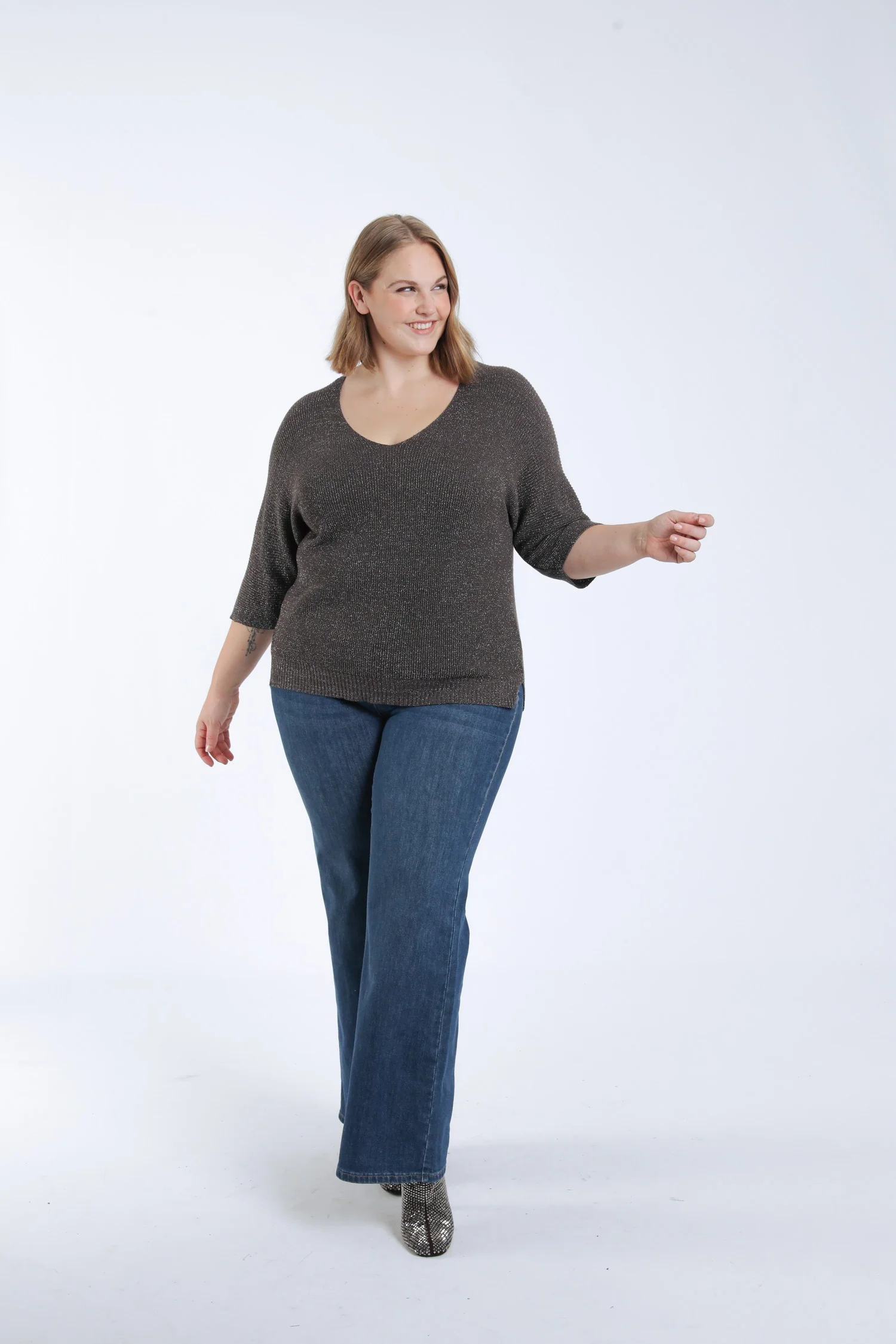 Effen trui met lurex - Image 7