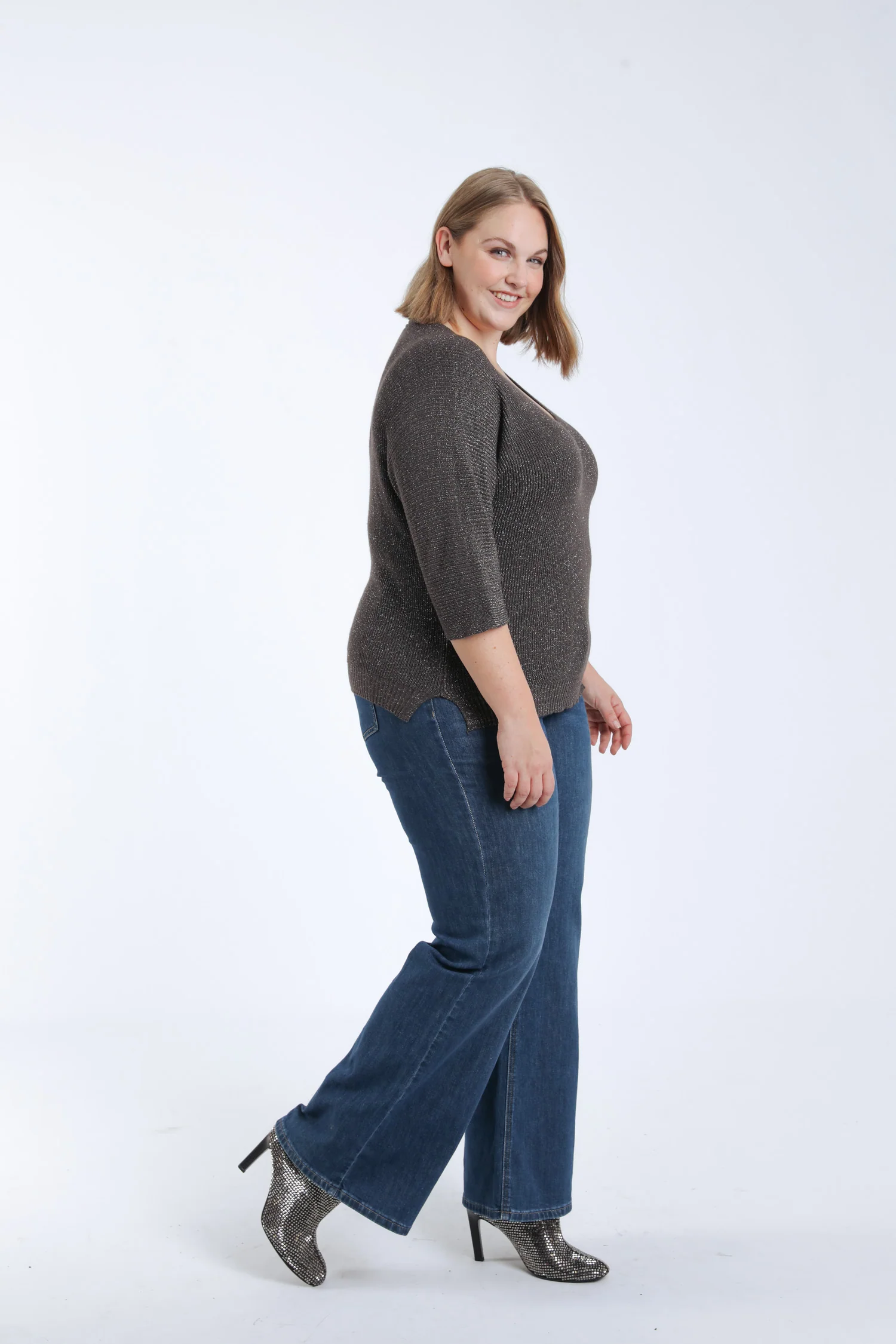 Effen trui met lurex - Image 8