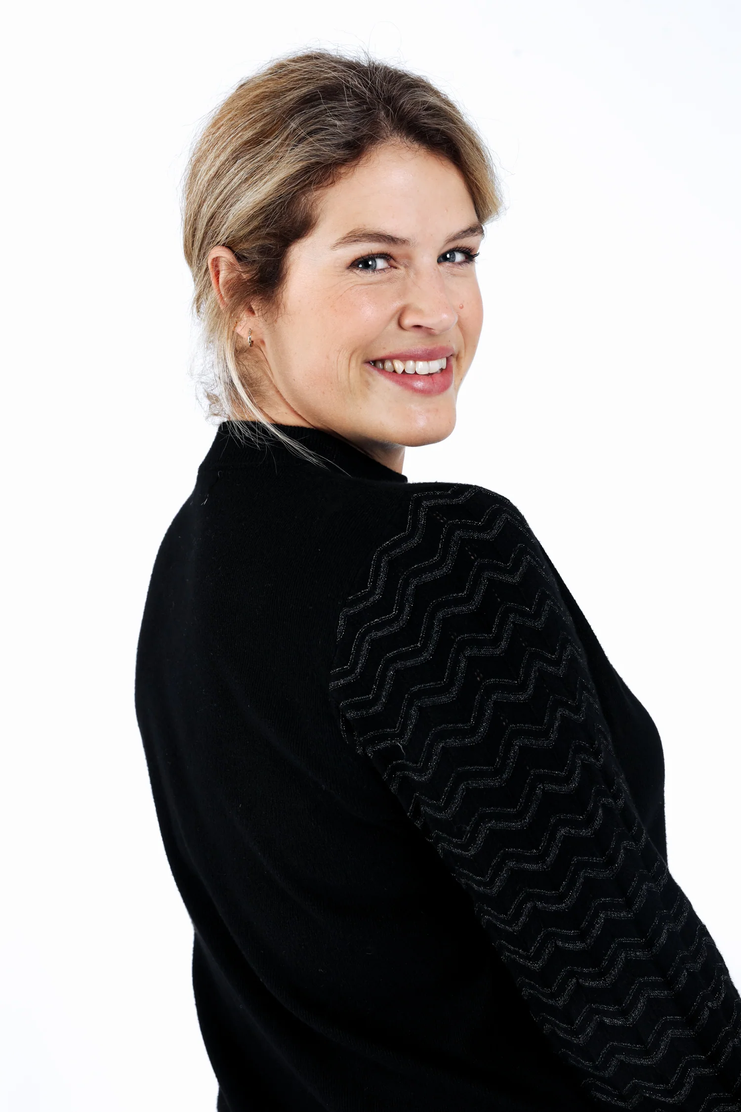 Effen trui met chevronmouwen - Image 3