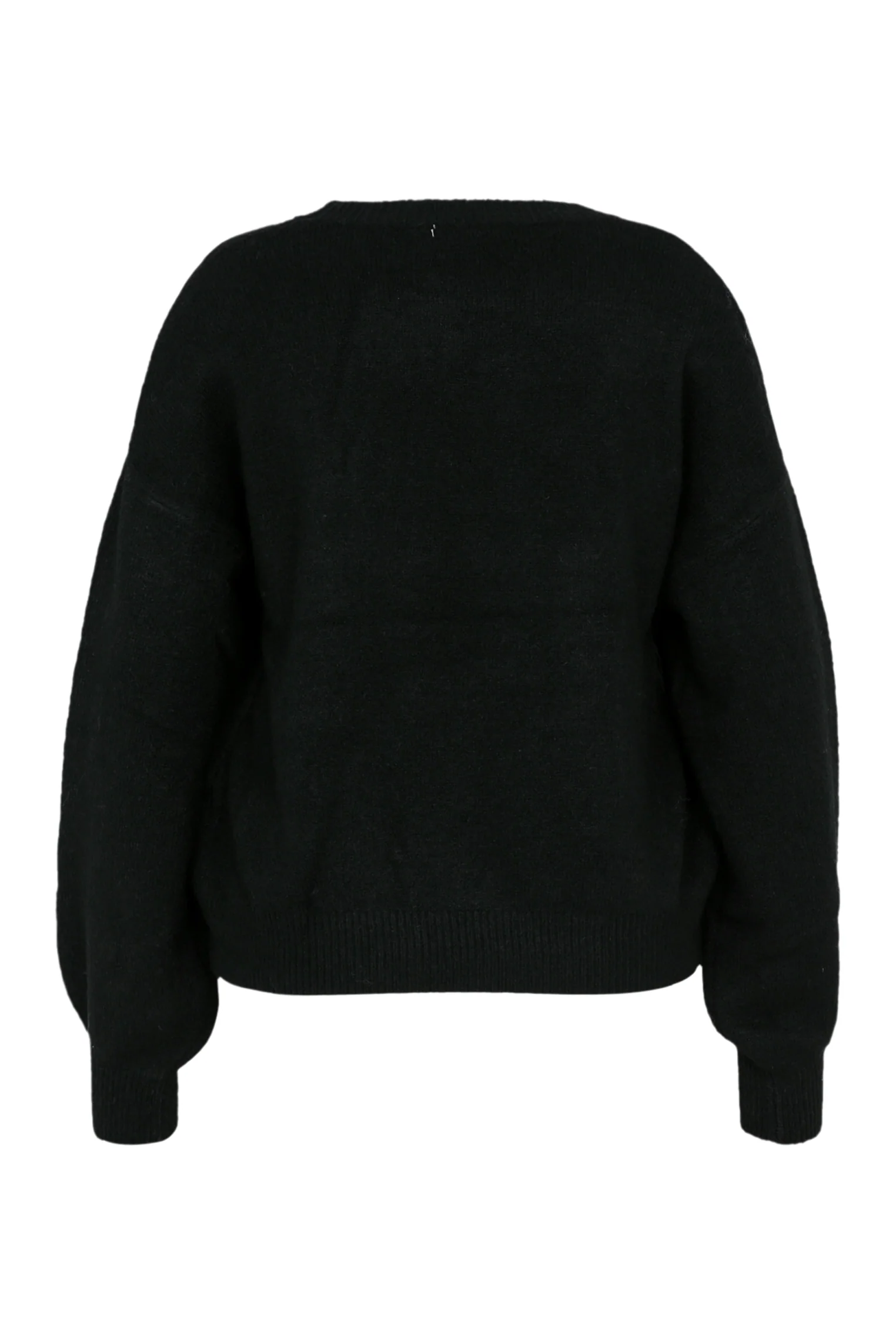 Effen trui met borduureffect op de mouwen - Image 11