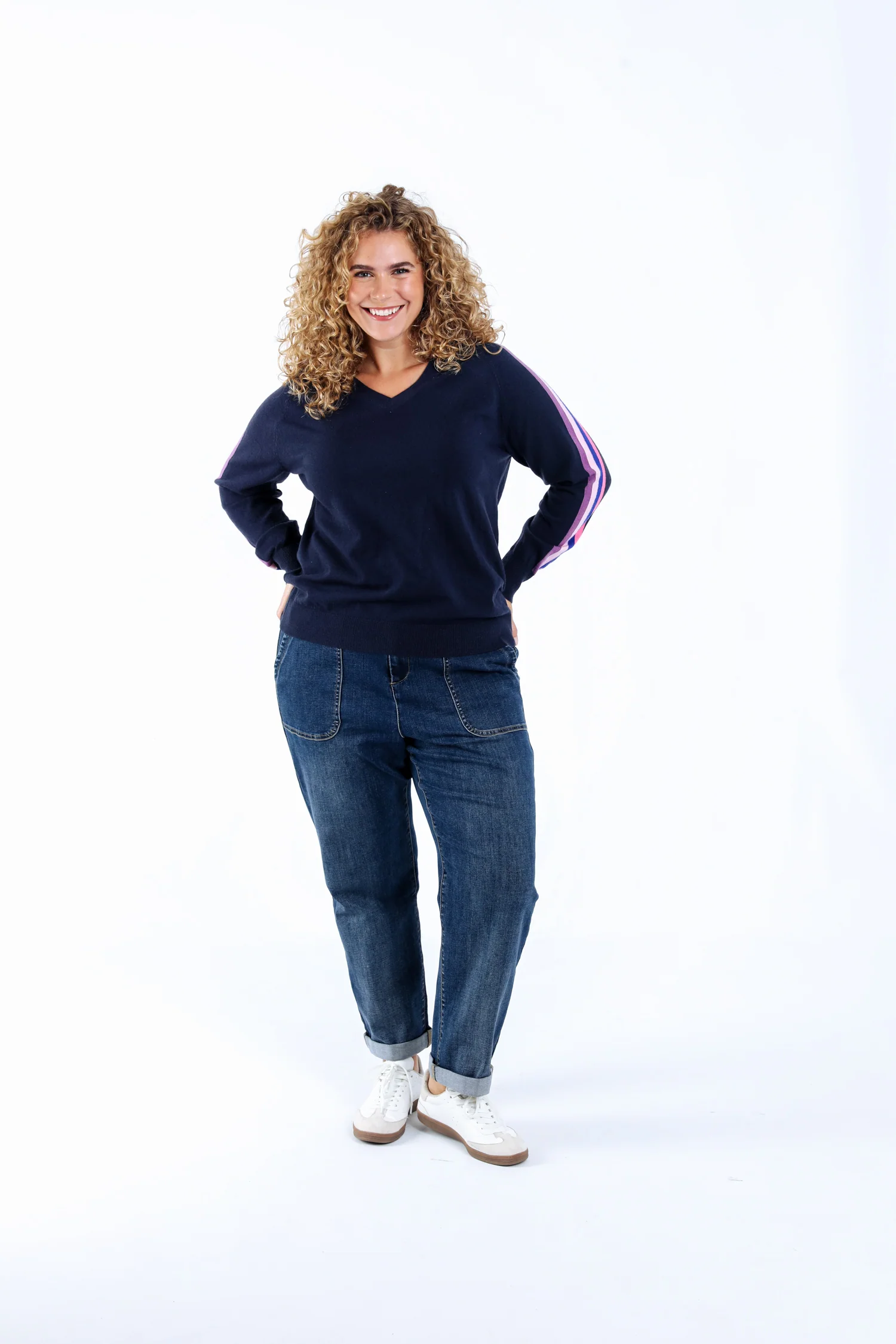 Effen trui met sportband - Image 5