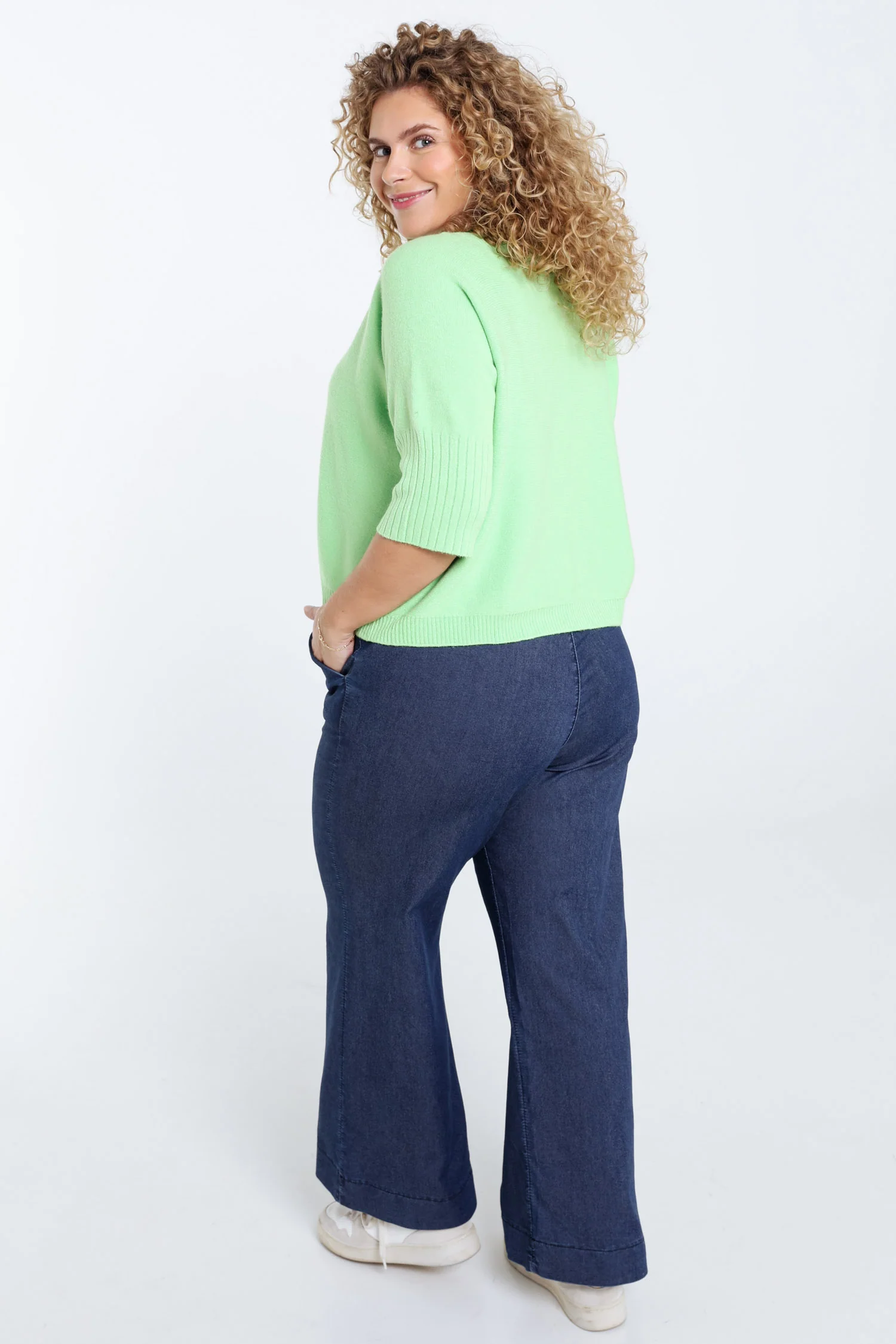 Effen trui met boothals - Image 13