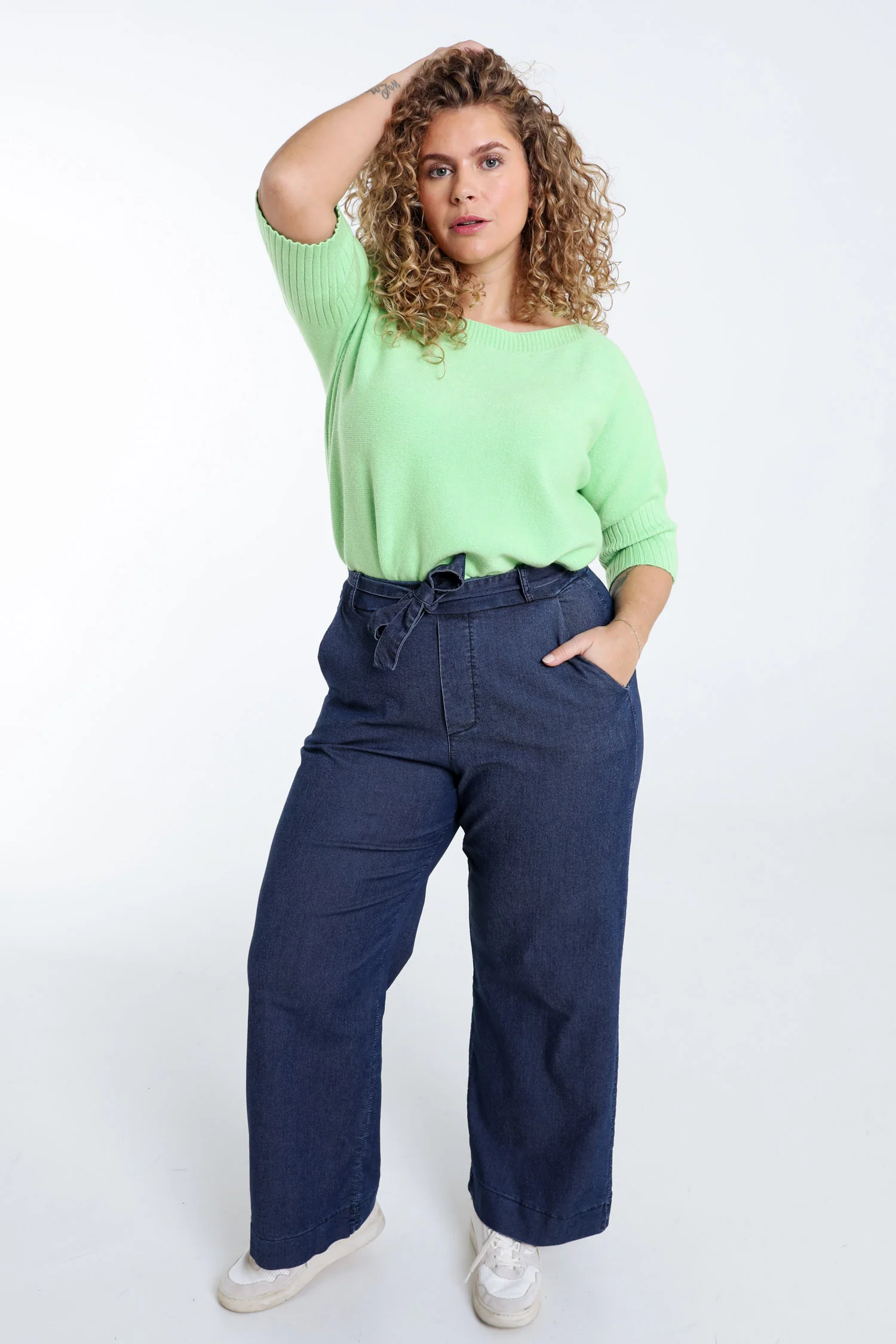 Effen trui met boothals - Image 20