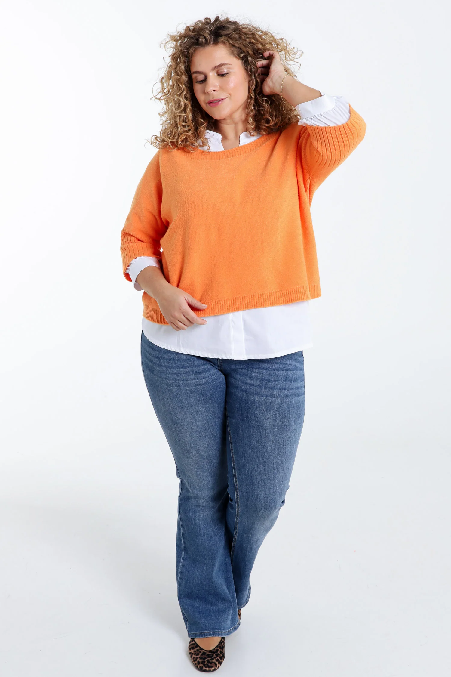 Effen trui met boothals - Image 42