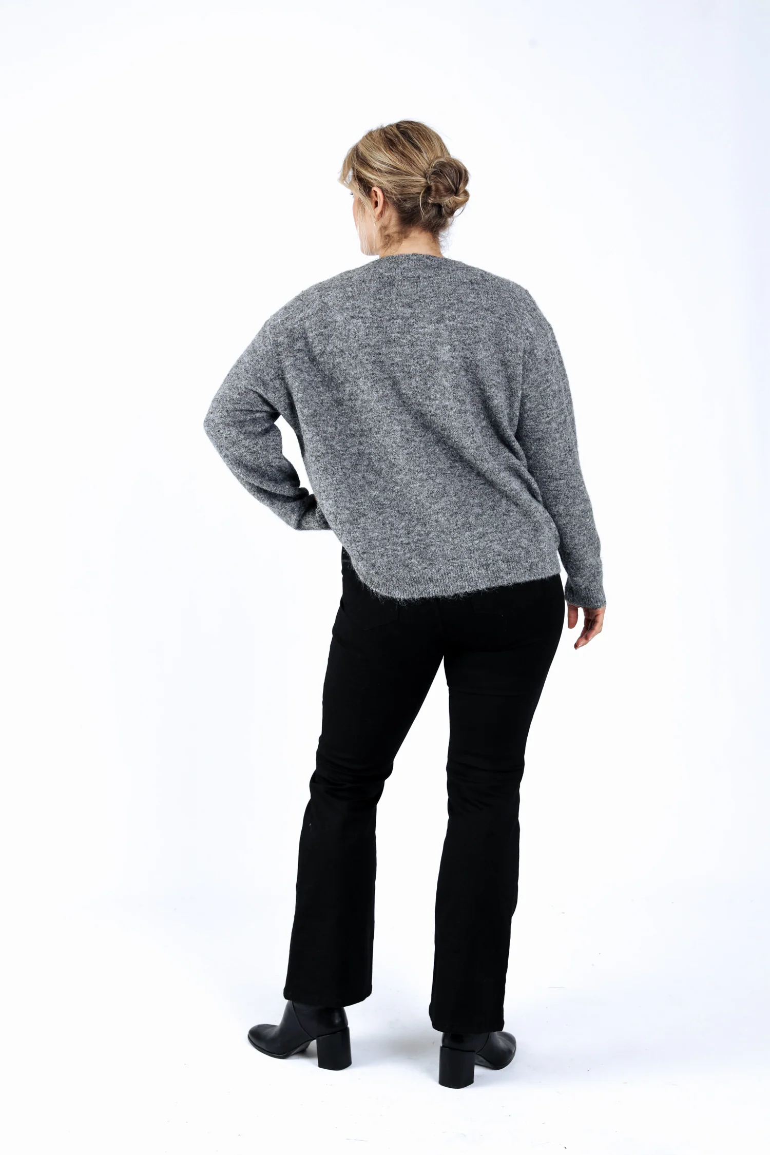 Effen trui met strassdetails - Image 2