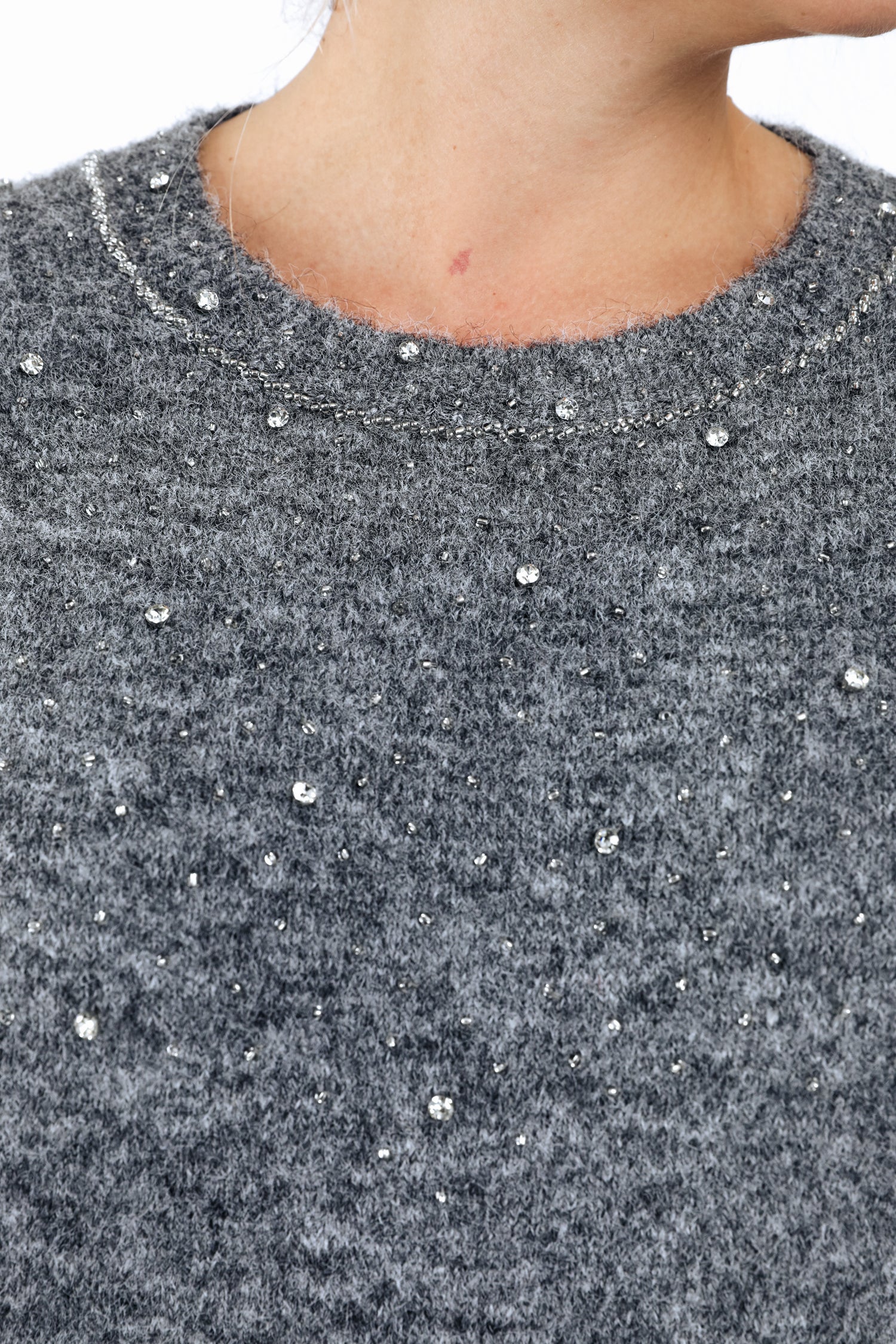 Effen trui met strassdetails - Image 4