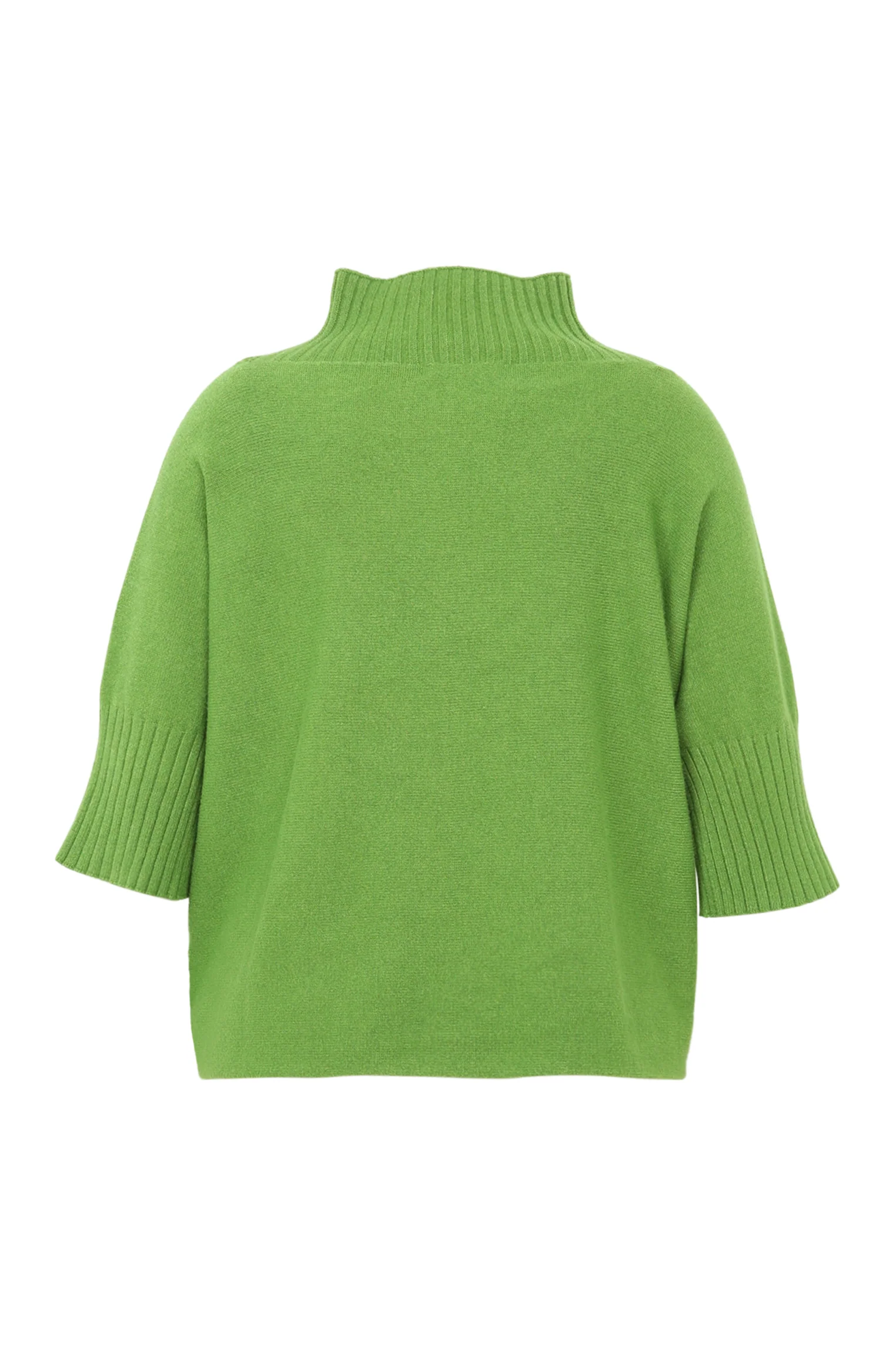 Lange, effen trui in viscose met boord onderaan - Image 22