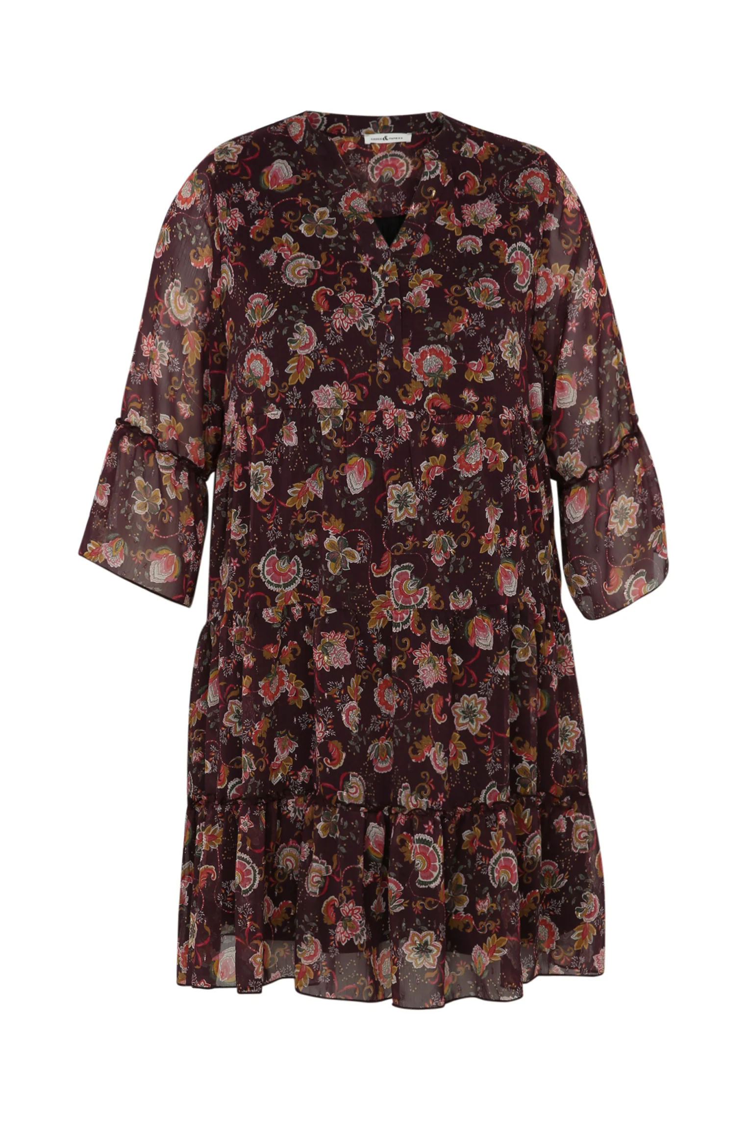 Jurk met bloemenprint en ruches - Image 10