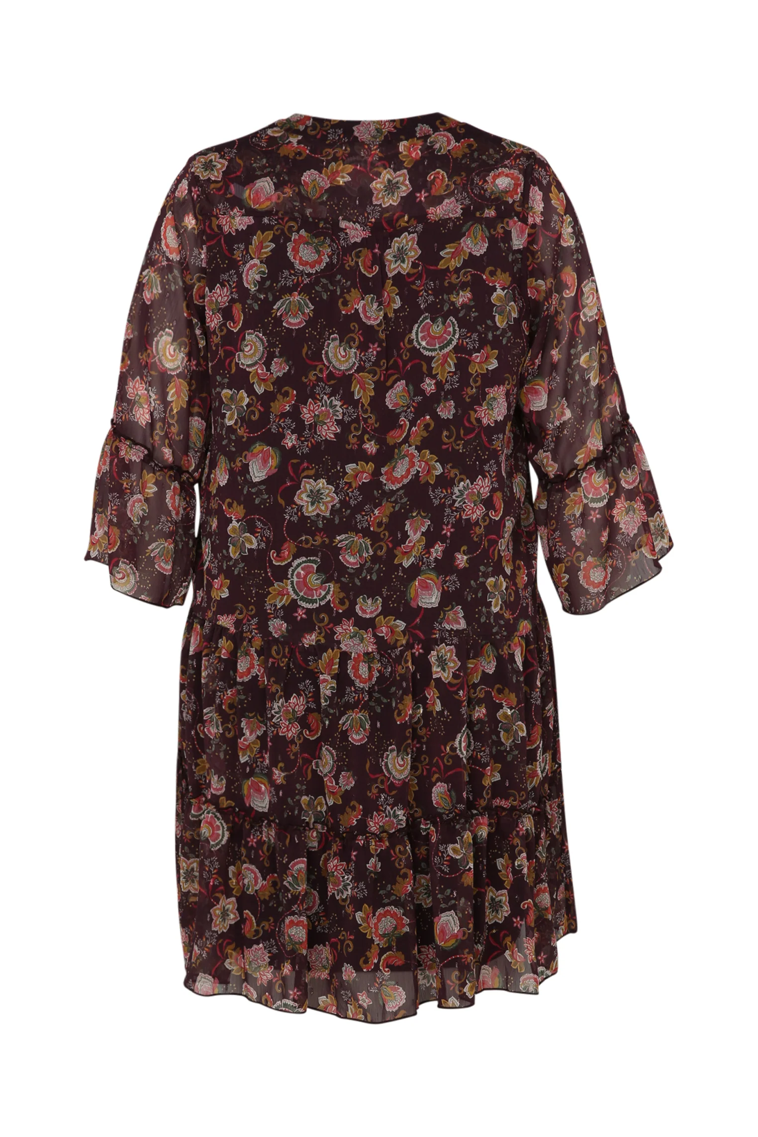 Jurk met bloemenprint en ruches - Image 11